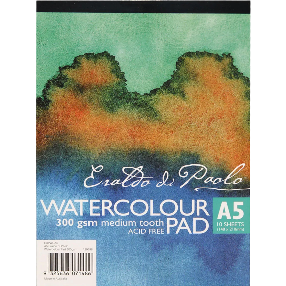 Image of Eraldo Di Paolo A5 Watercolour Pad Cold Pressed 300gsm 10 Sheets