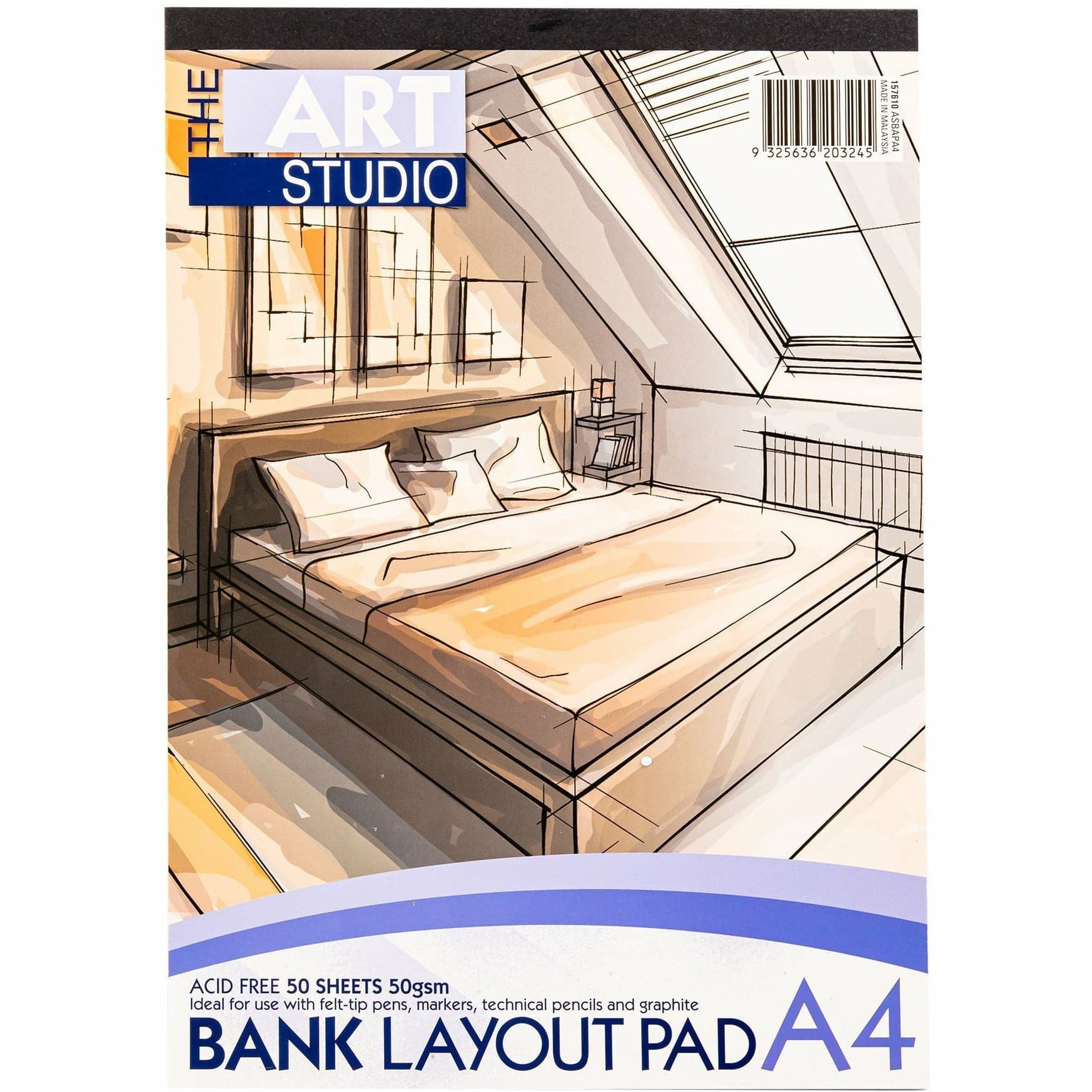 Image of The Art Studio A4 Bank Layout 50gsm Pad 50 Sheets