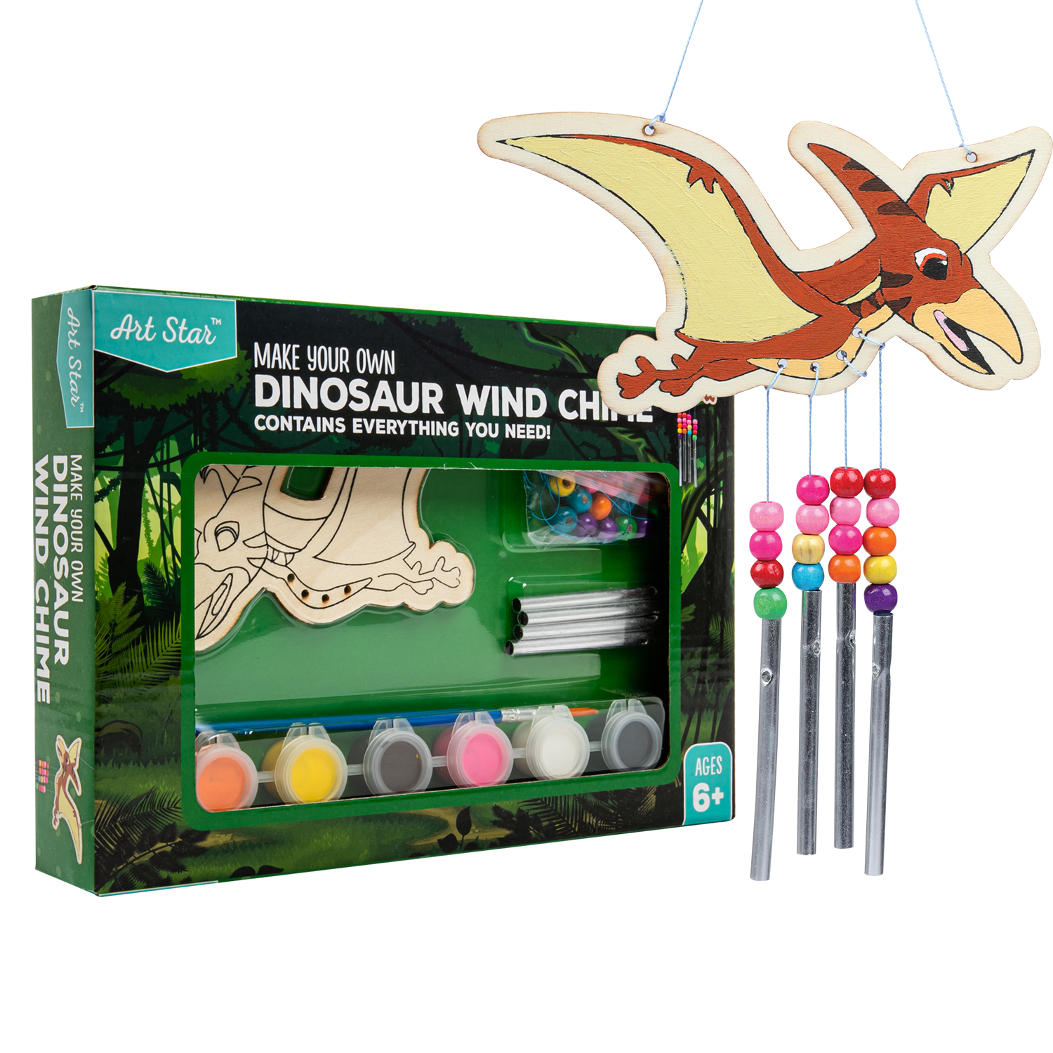 Image of Make Your Own Magical Dinosaur Wind Chime Activity