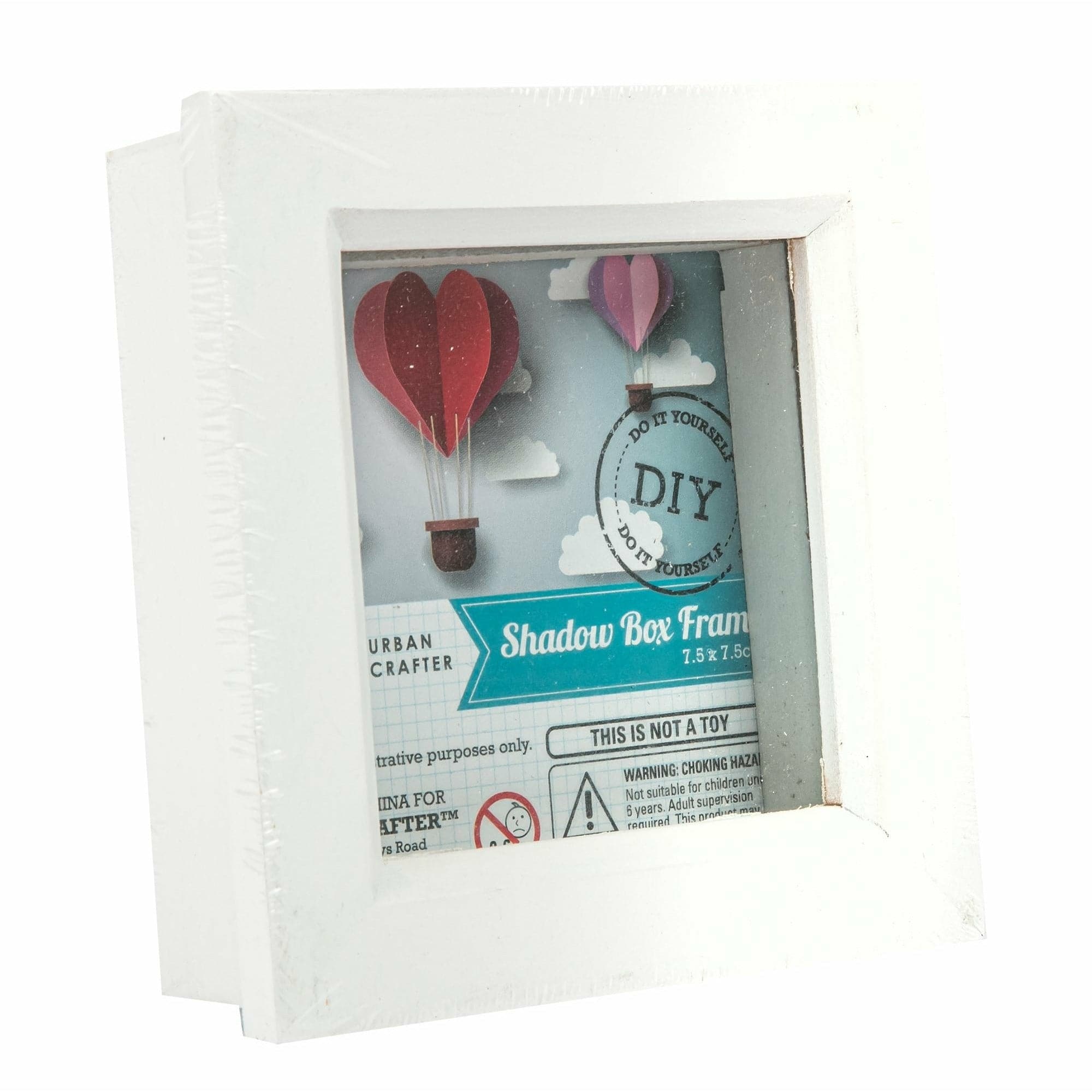 Image of Urban Crafter White Shadow Box Frame 7.5x7.5cm