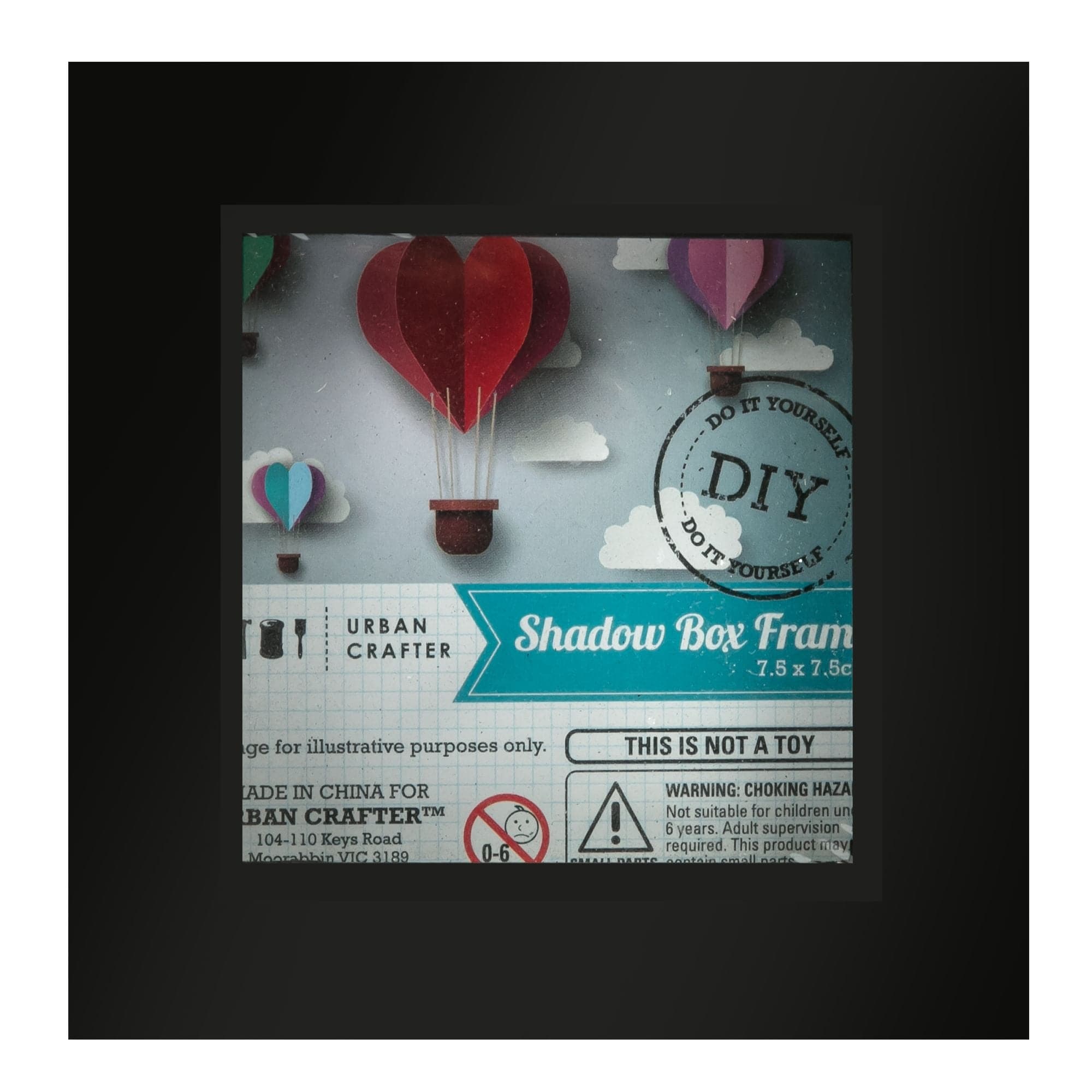 Image of Urban Crafter Black Shadow Box Frame 7.5x7.5cm