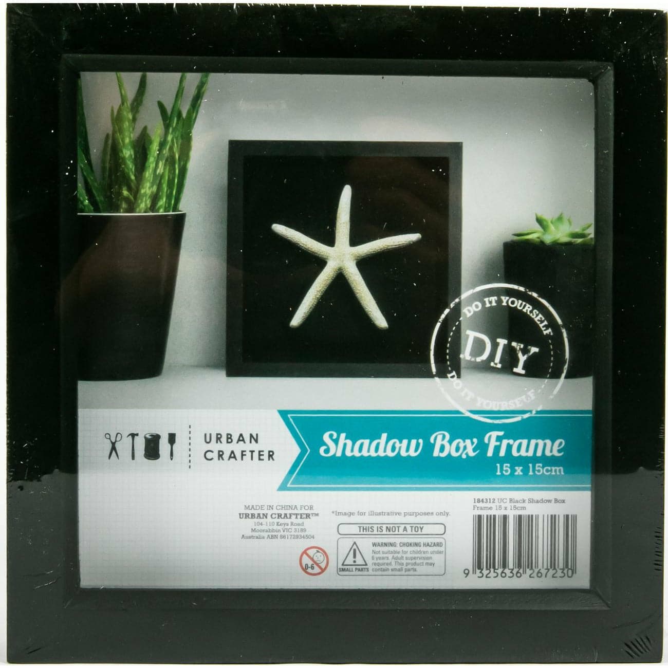 Image of Urban Crafter Black Shadow Box Frame 15x15cm