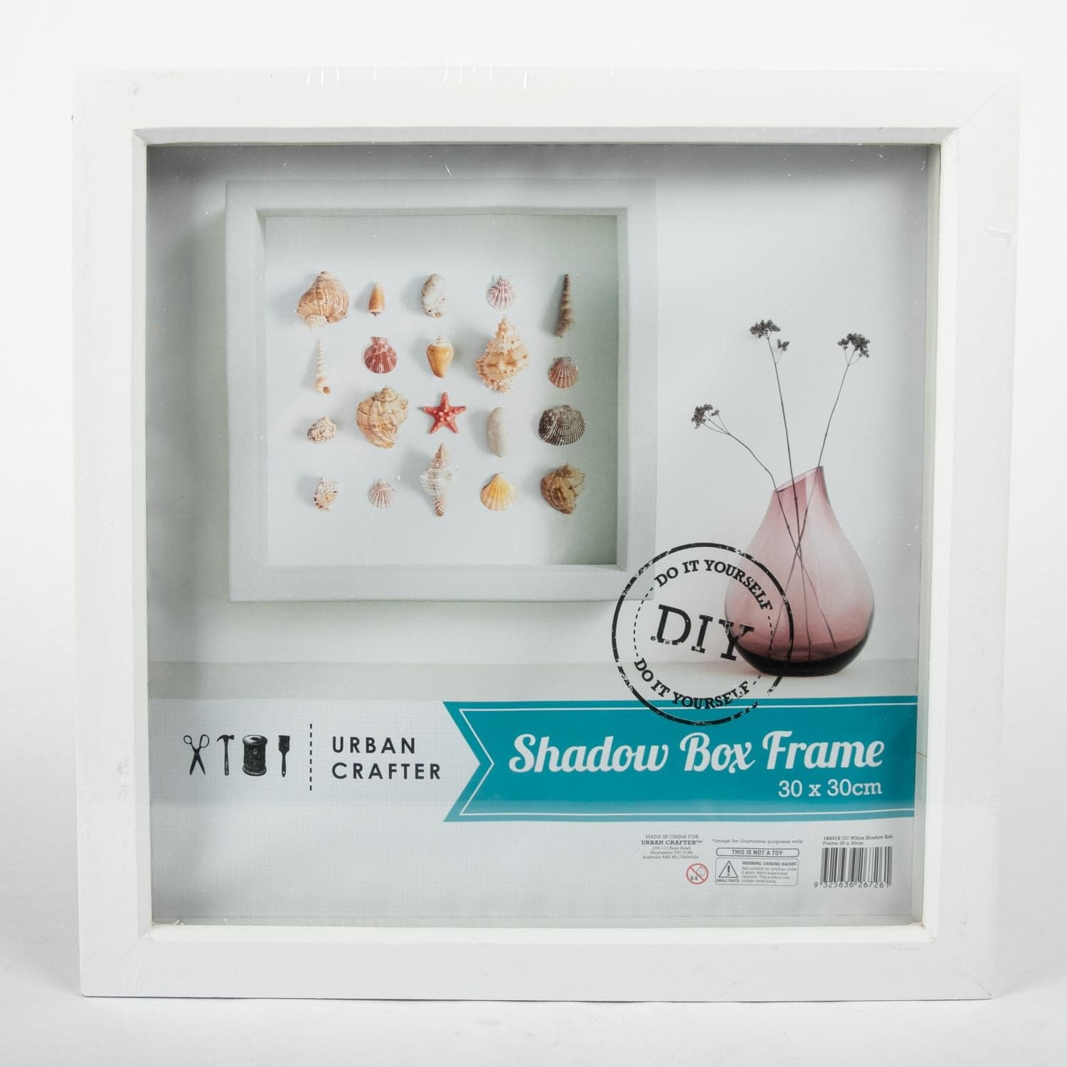 Image of Urban Crafter White Shadow Box Frame 30x30cm