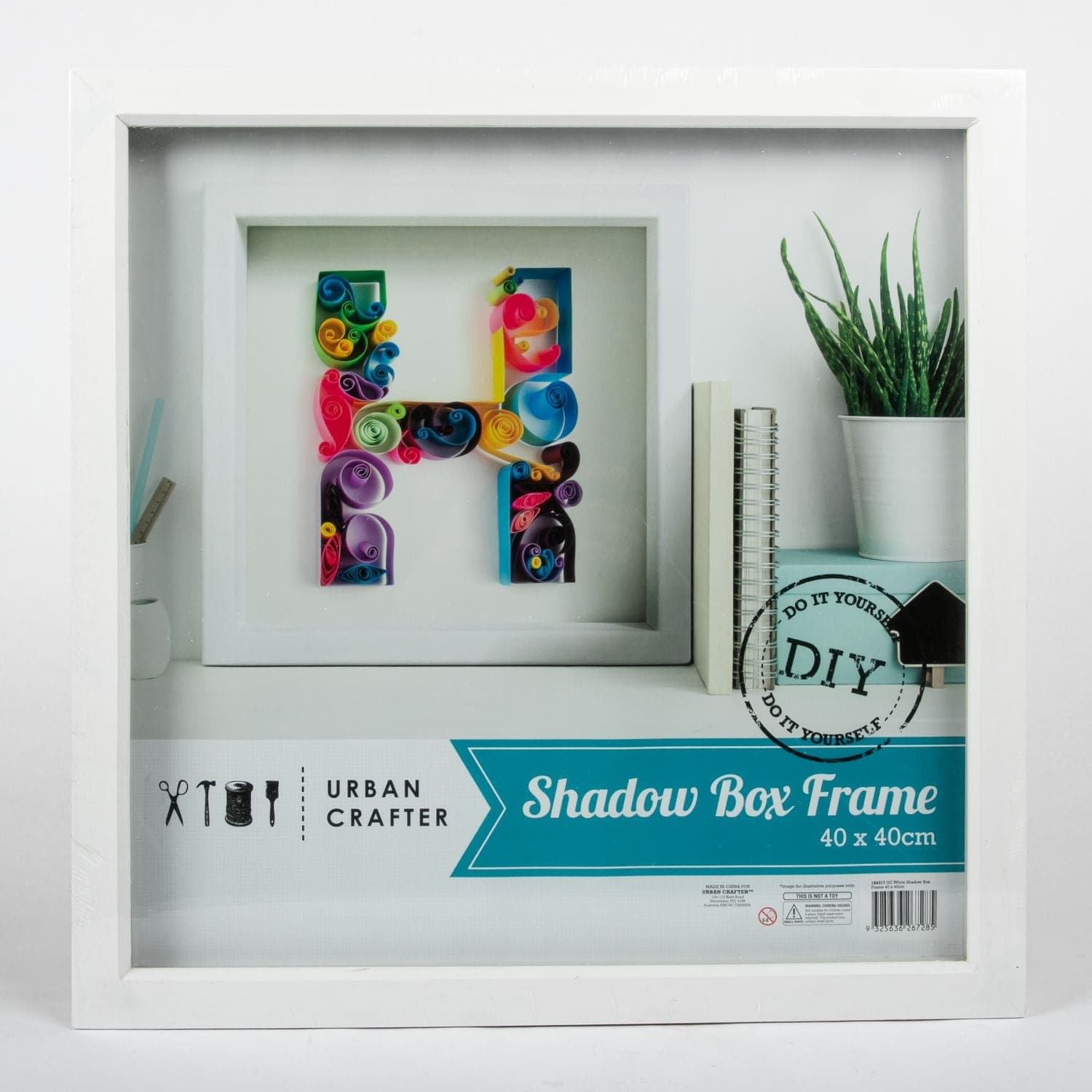 Image of Urban Crafter White Shadow Box Frame 40 x 40cm