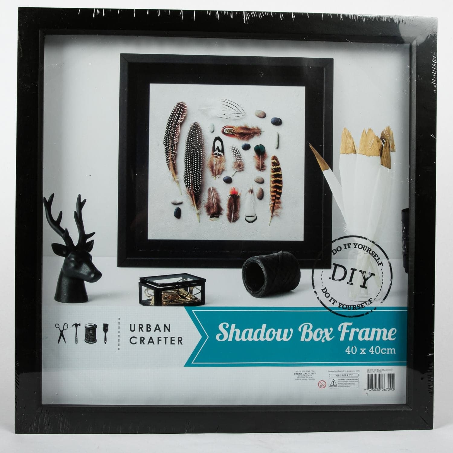 Image of Urban Crafter Black Shadow Box Frame 40 x 40cm