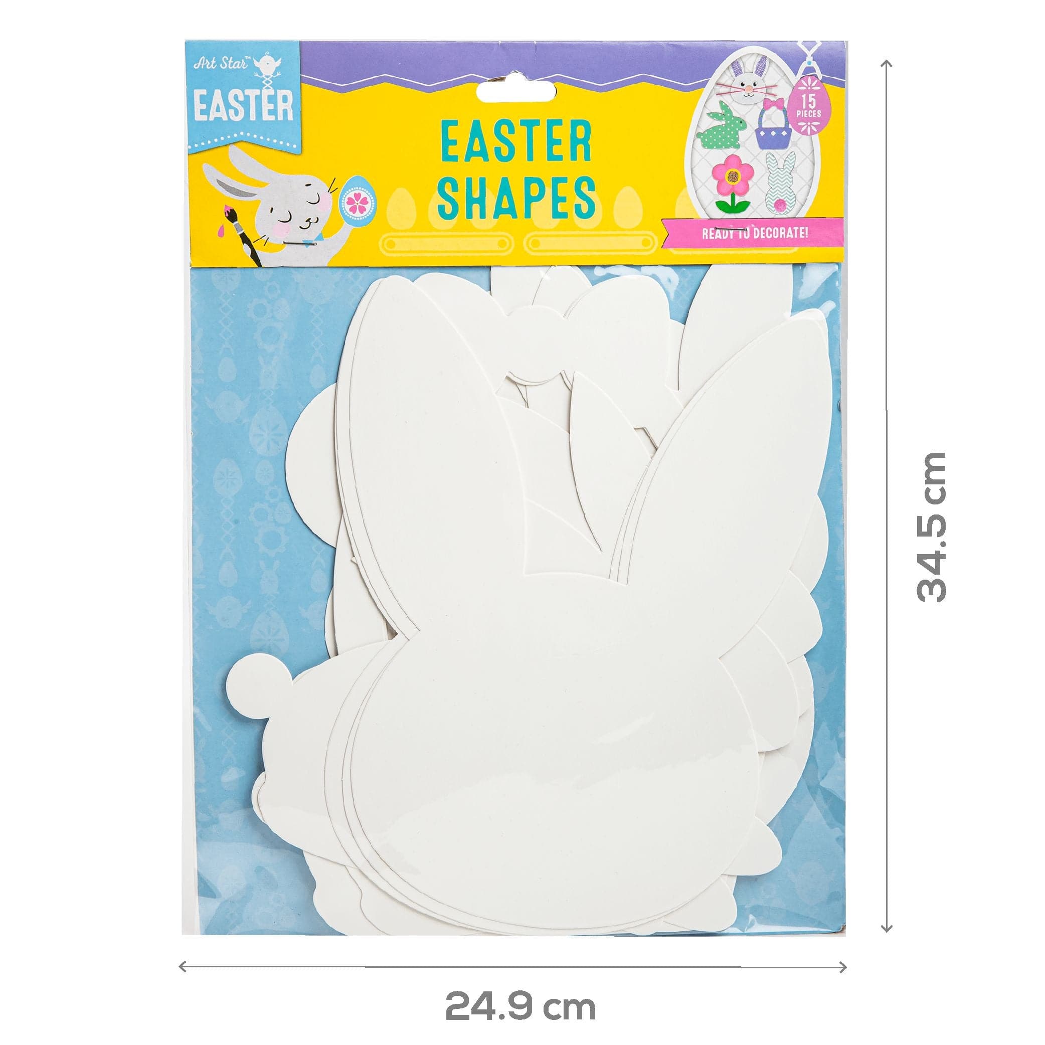 Image of Art Star Easter Assorted Design Paper Shapes 15pc