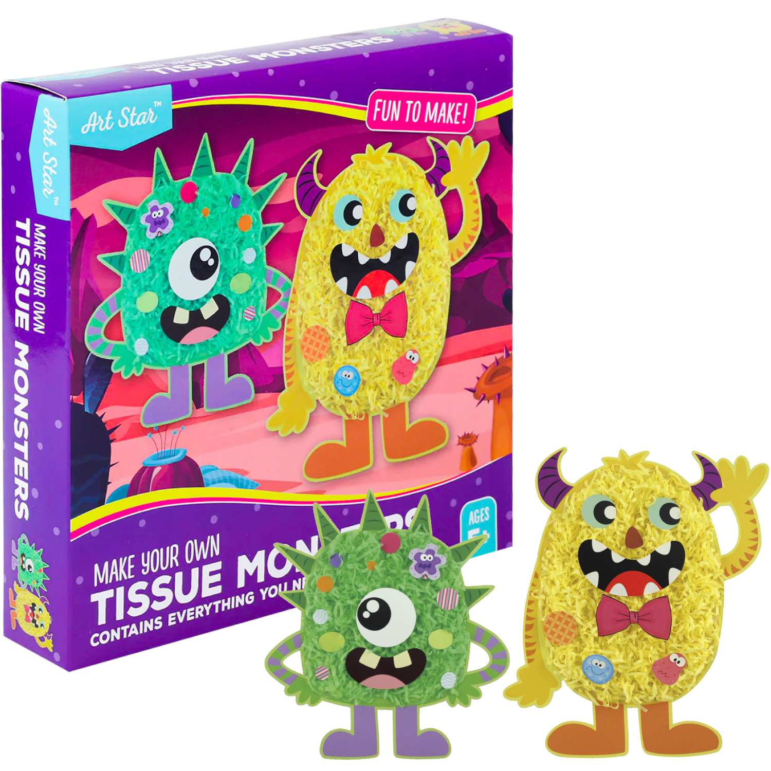 Image of Art Star Make Your Own Tissue Monsters Activity Kit