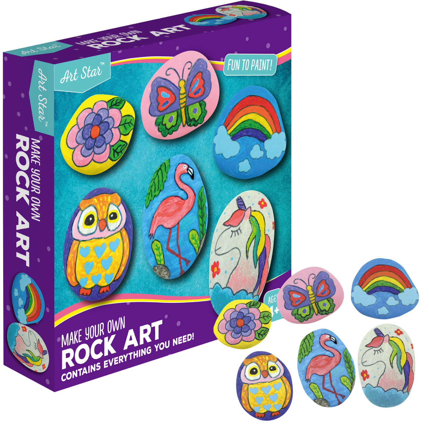 Image of Art Star Rock Art Painting Kit (6 Rocks)