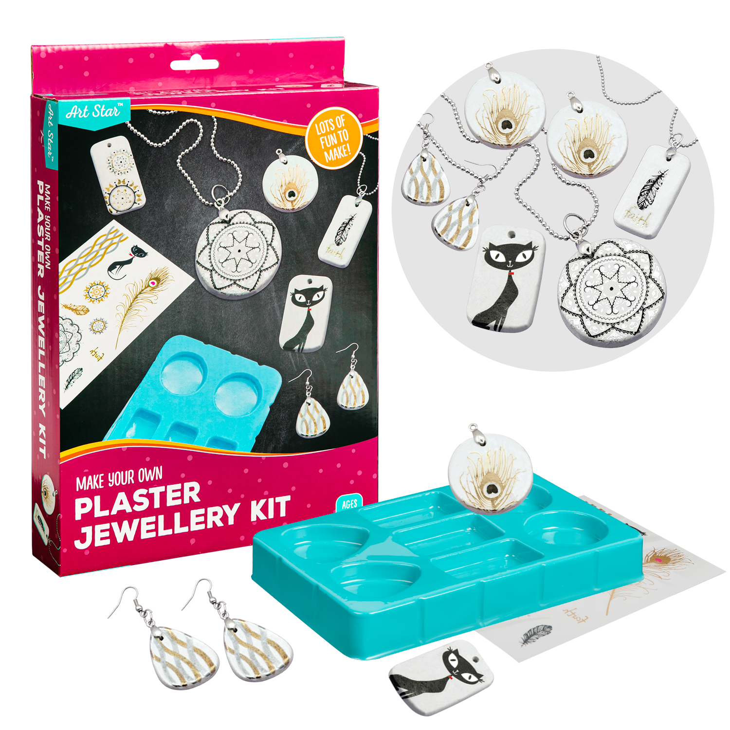 Image of Art Star Make Your Own Plaster Jewellery Kit