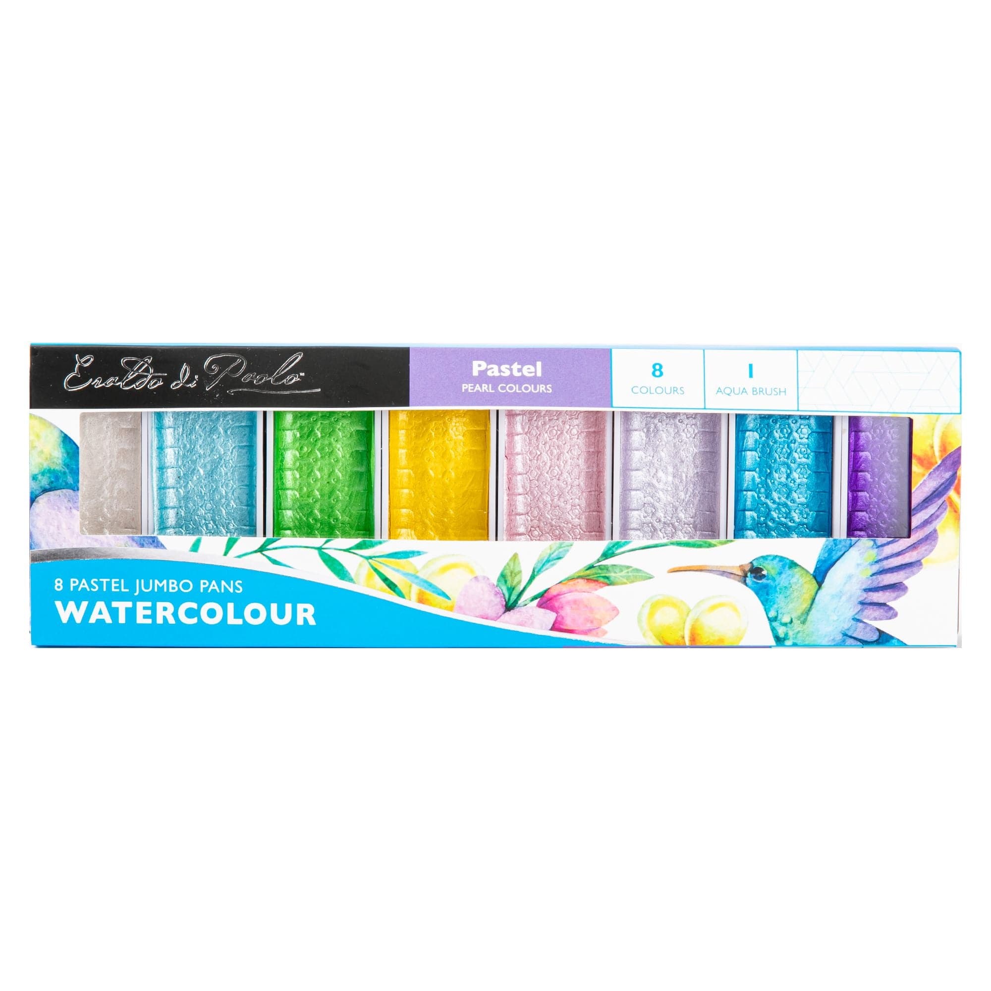 Image of Eraldo Solid Watercolour Pastel 8 Colour Set