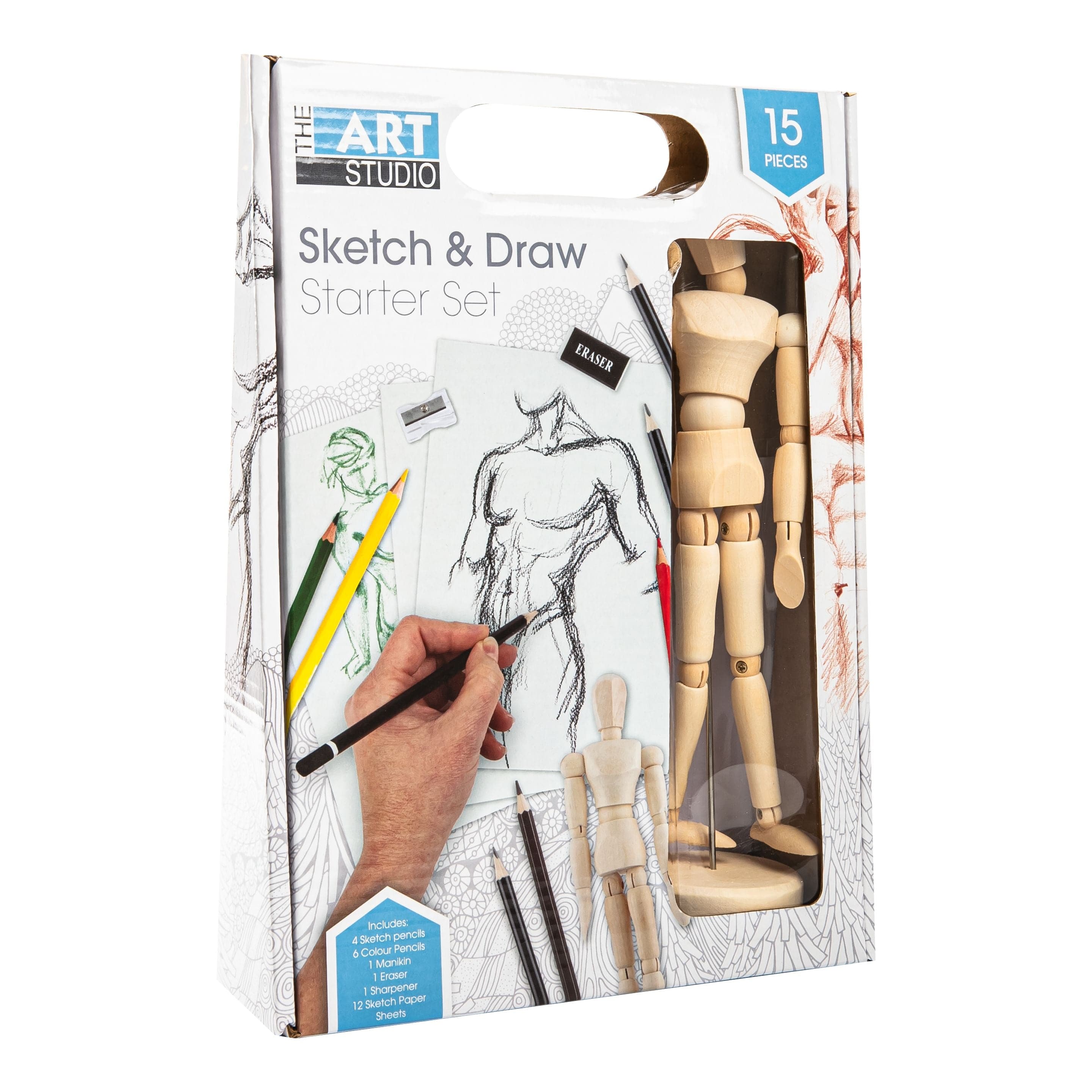 Image of The Art Studio Sketch and Draw Starter Set 15pc