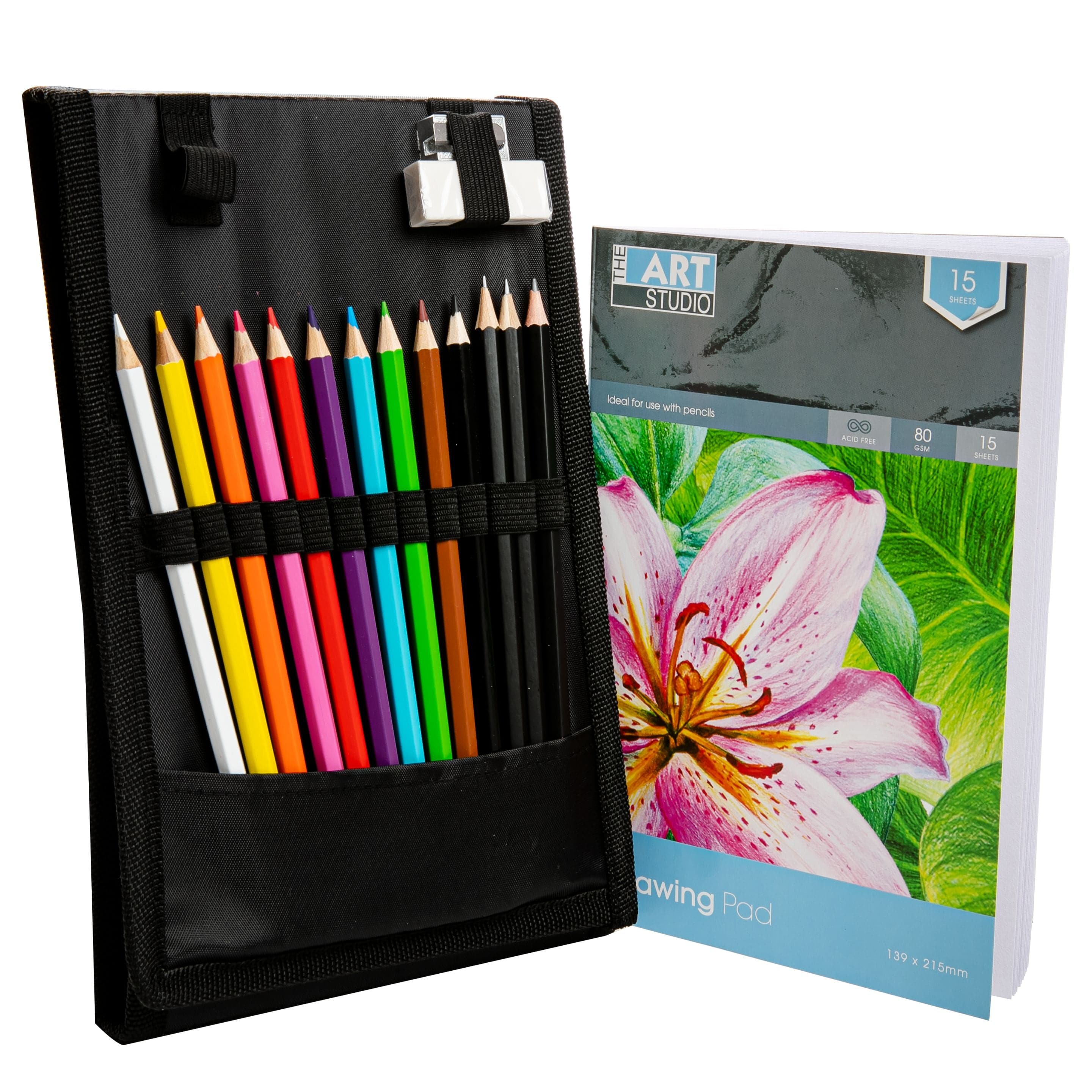 Image of The Art Studio Drawing Travel Art Set 17pc