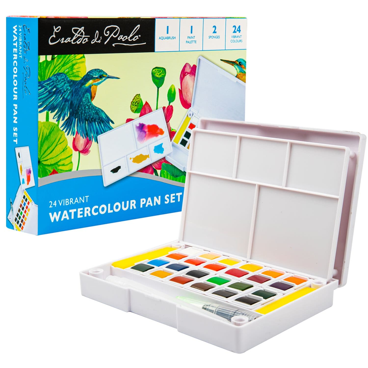 Image of Eraldo Watercolour Studio Set 24 Colour & BrushPen
