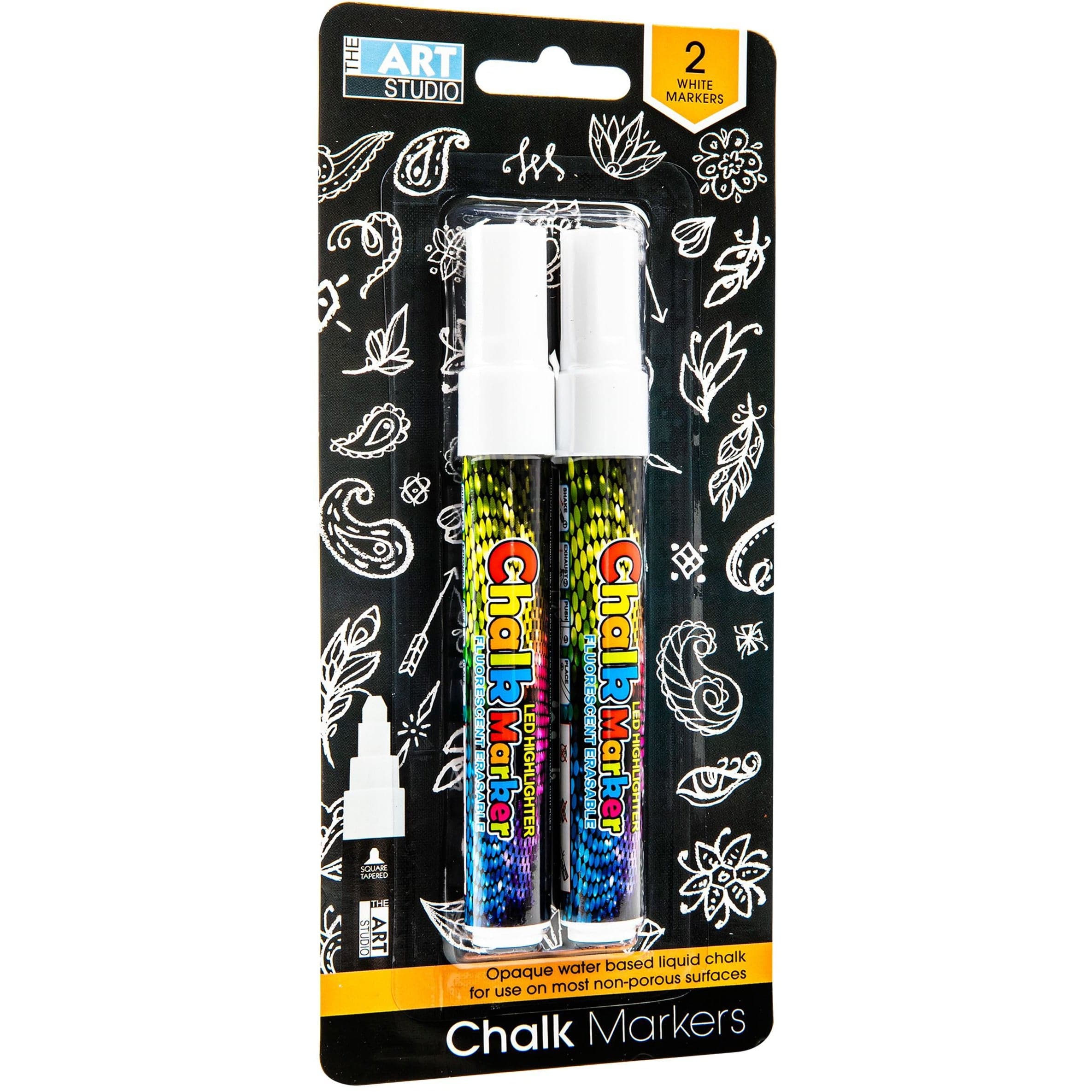 Image of The Art Studio White Chalk Marker 2pc