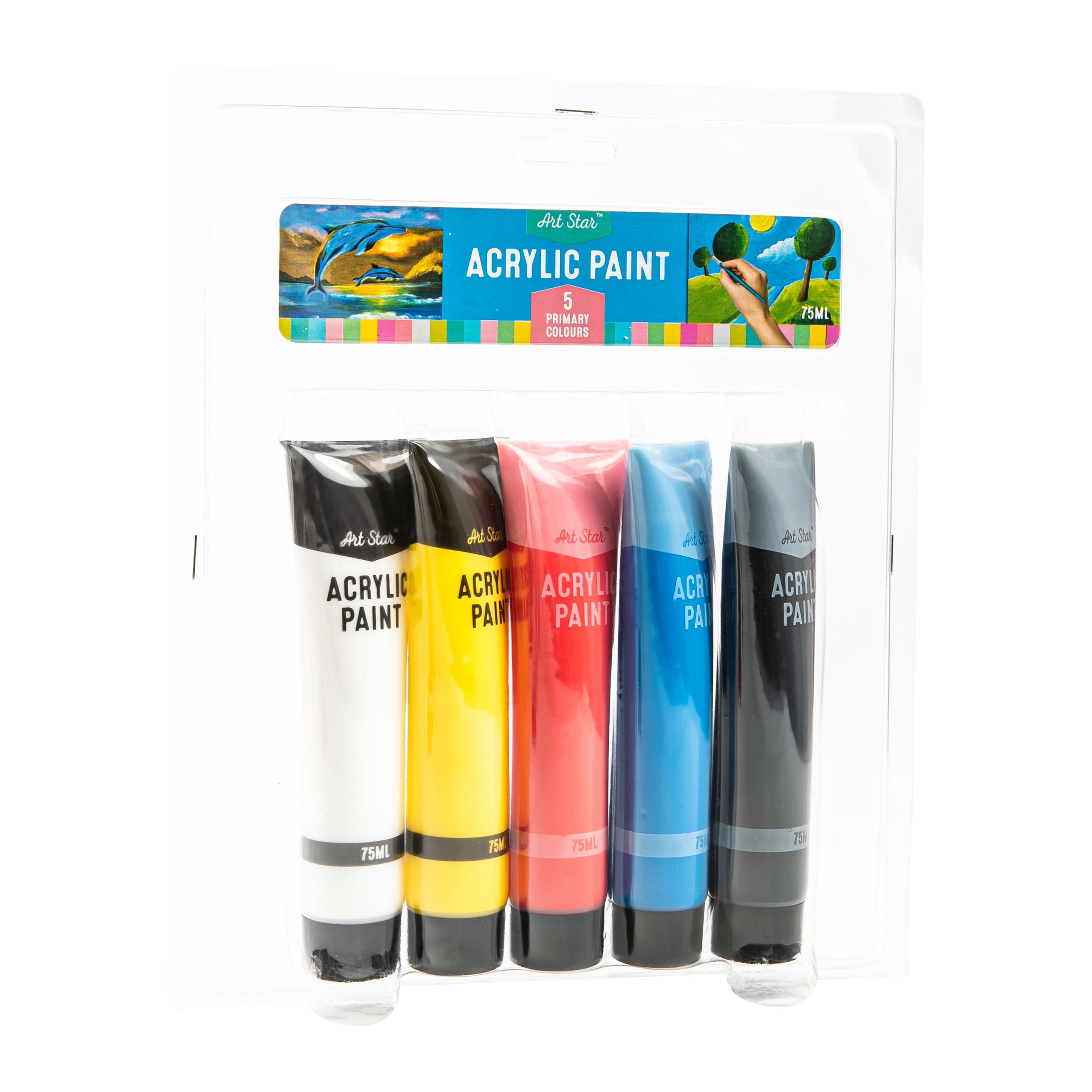 Image of Art Star Acrylic Paint Basic 5 x75ml