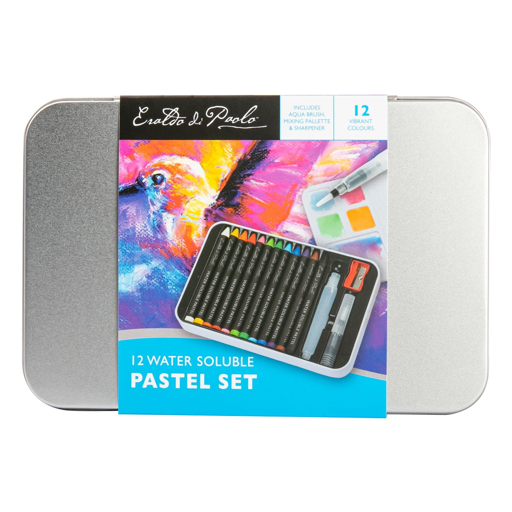 Image of Eraldo Water Soluable Pastels 12 colours