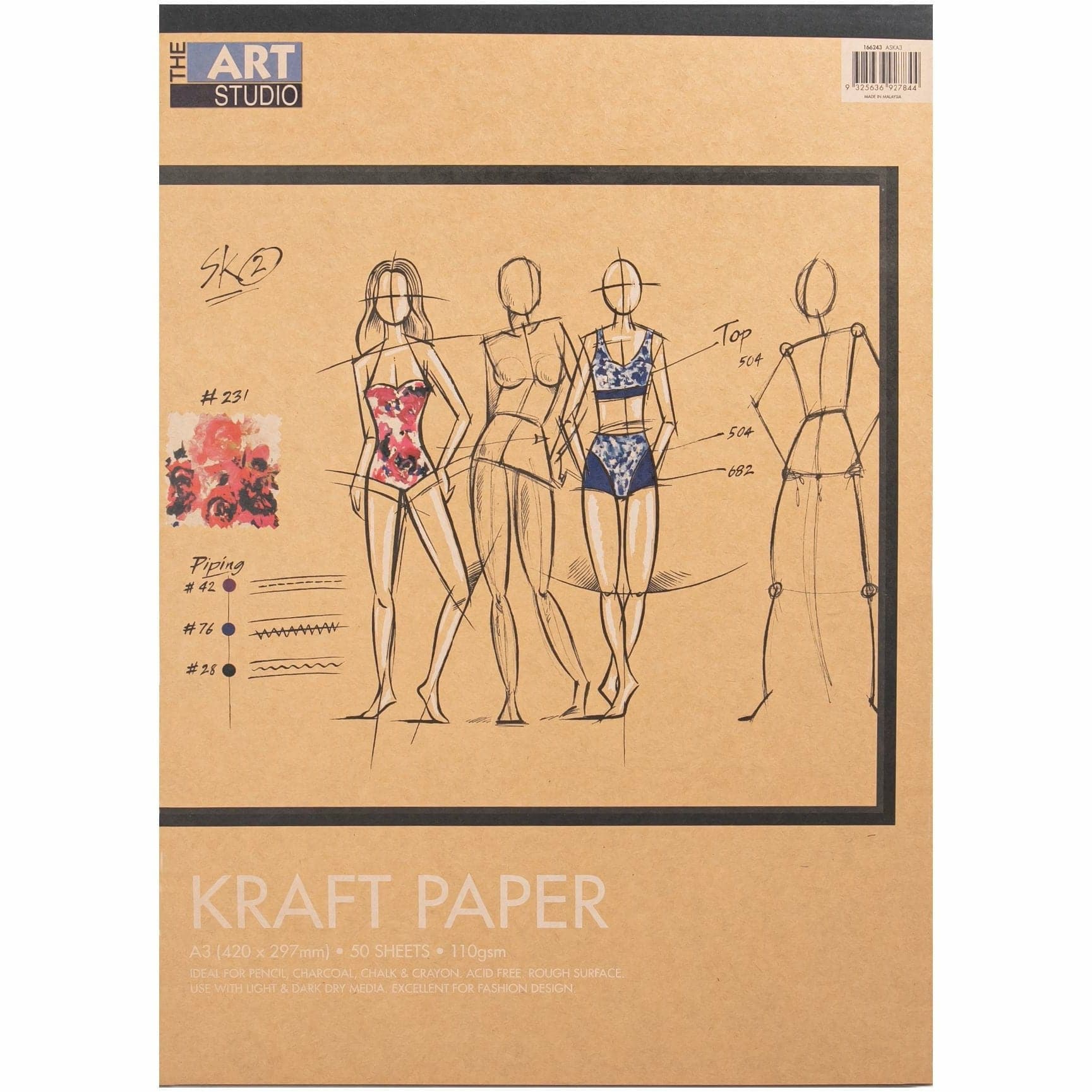 Image of The Art Studio A3 Kraft Paper 110gsm Pad 50 Sheets