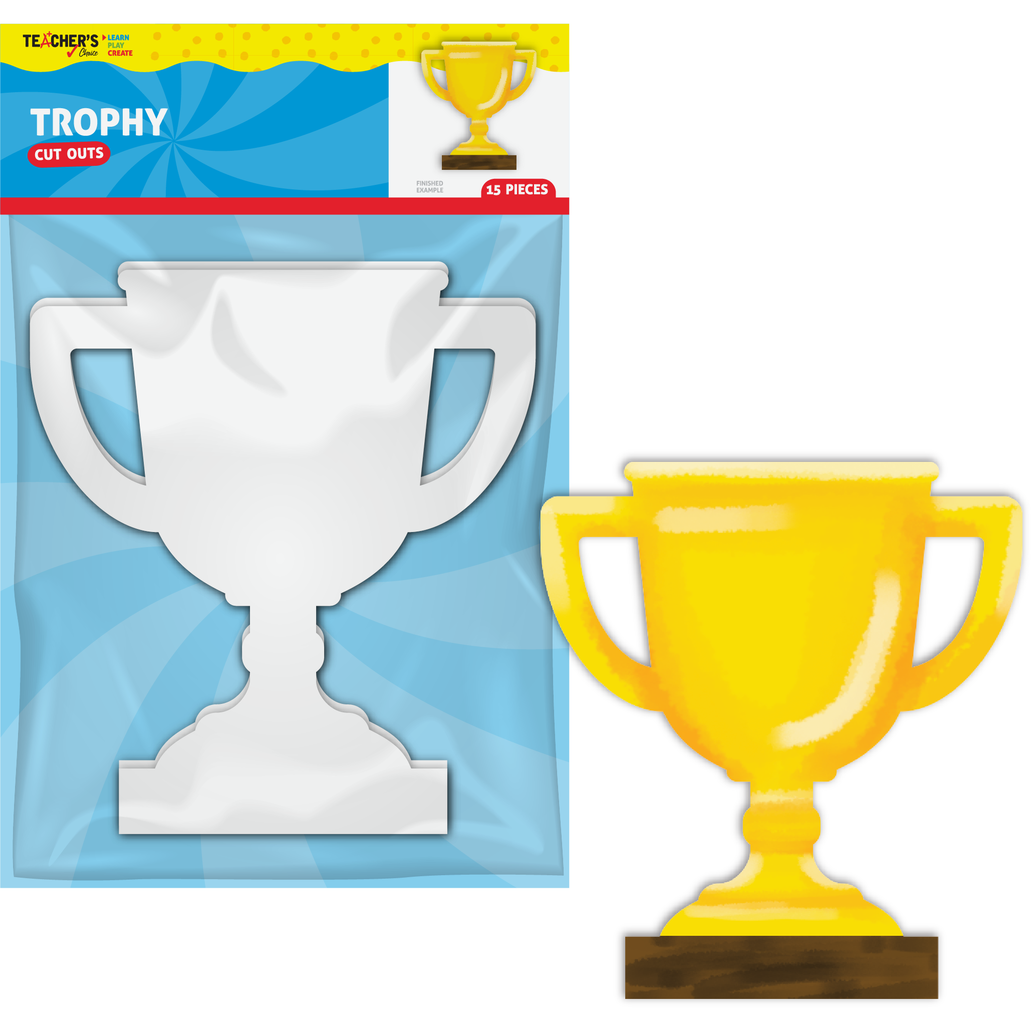 Image of Teachers Choice Paper Shapes Trophy (15 Piece)