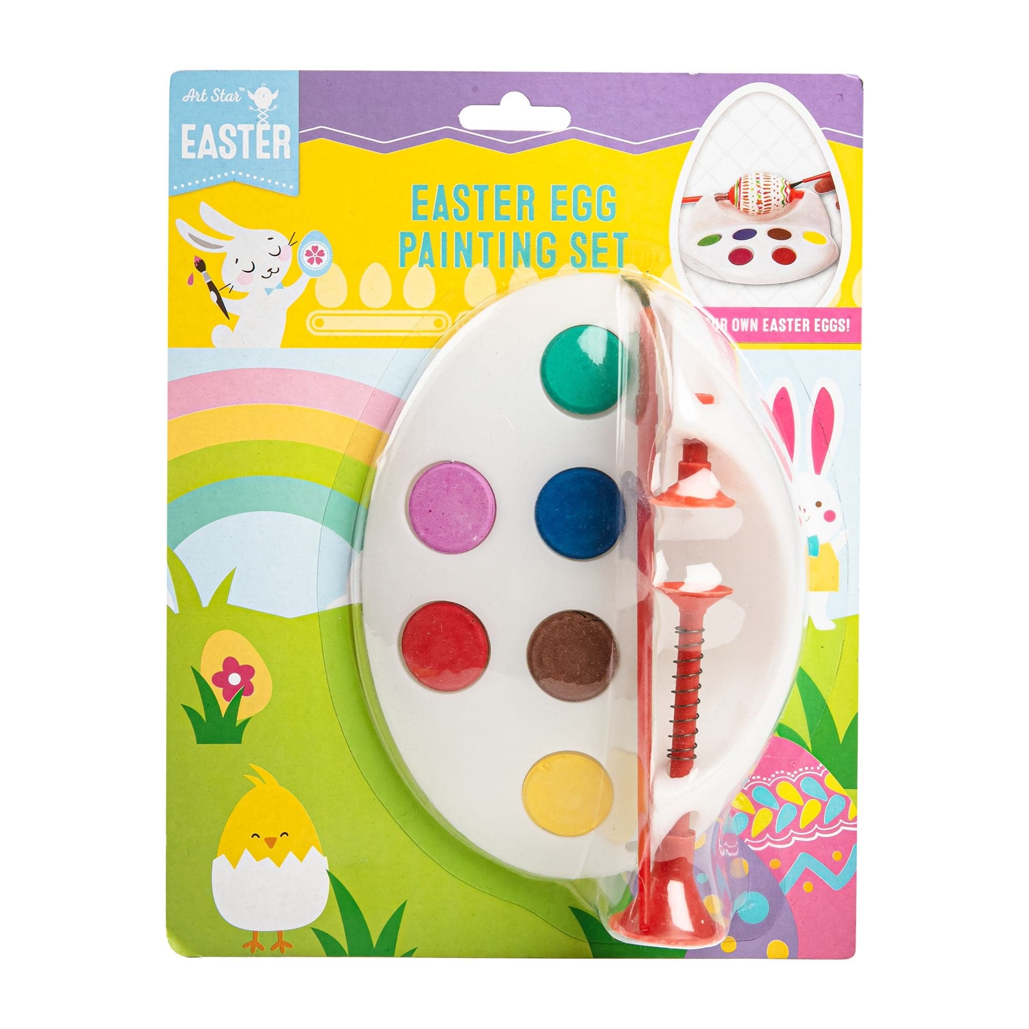 Image of Art Star Easter Egg Water Colour Painting Set with Clamp