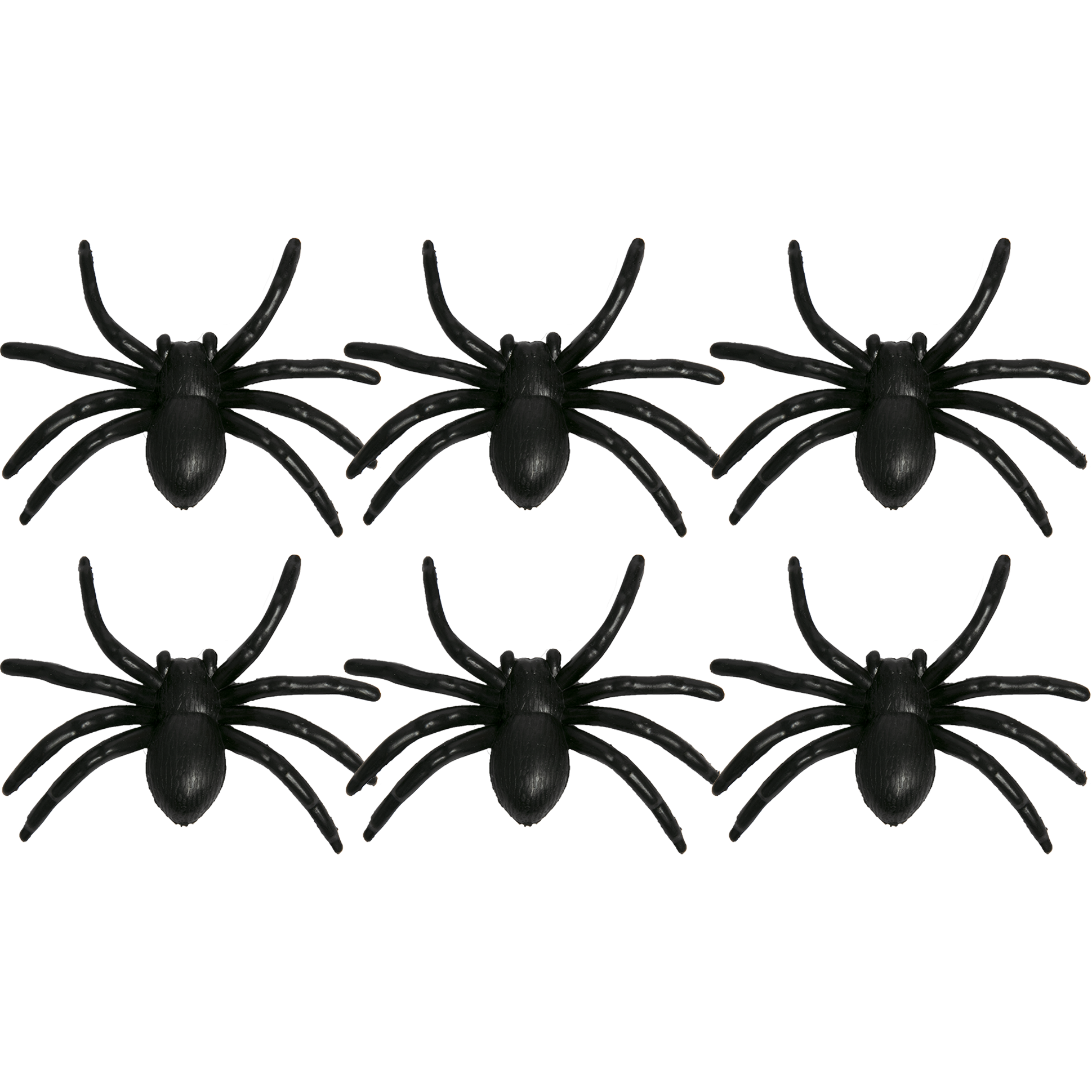 Image of Art Star Halloween Plastic Spiders (6 Piece)