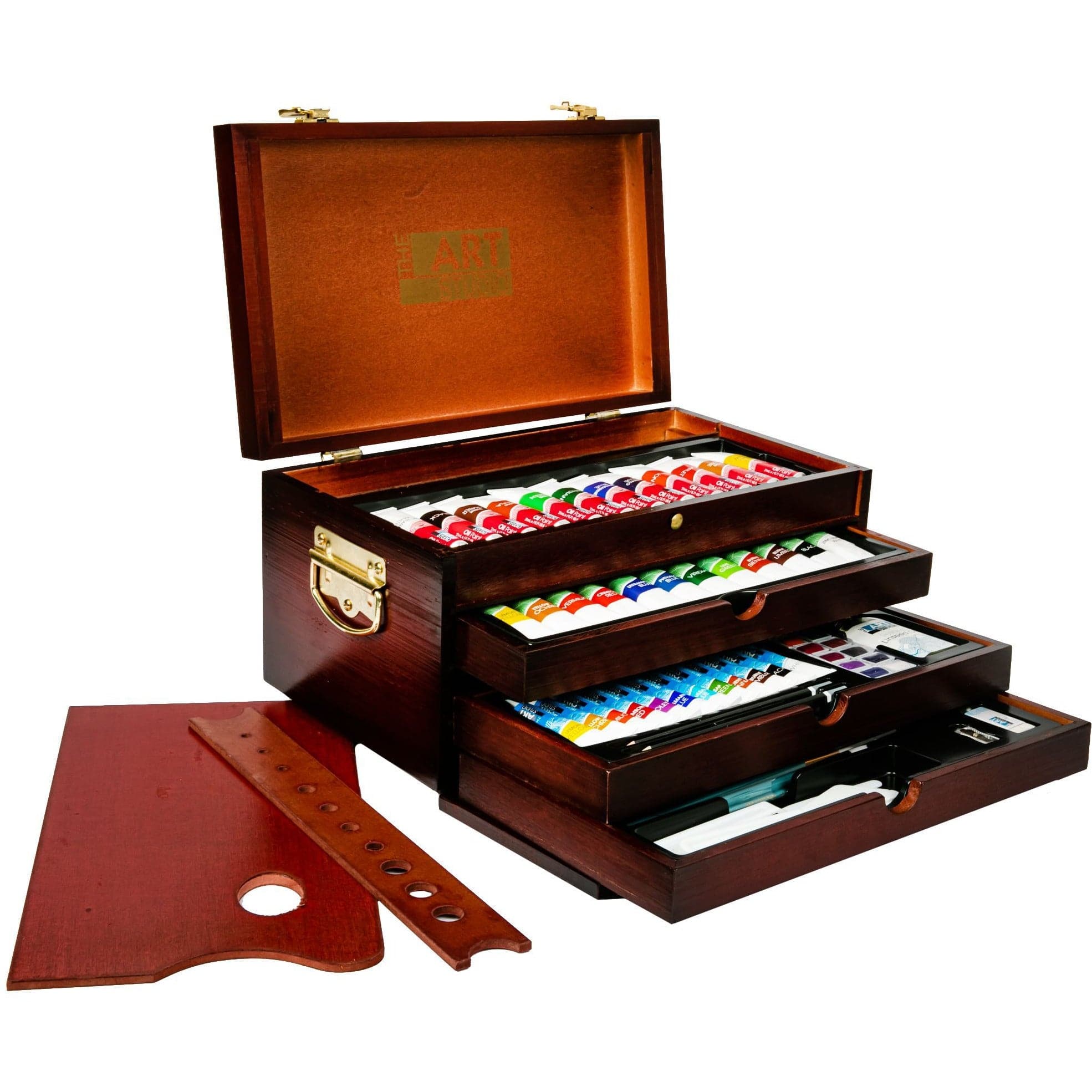 Image of The Art Studio The Ultimate Painters Chest 77 Pieces