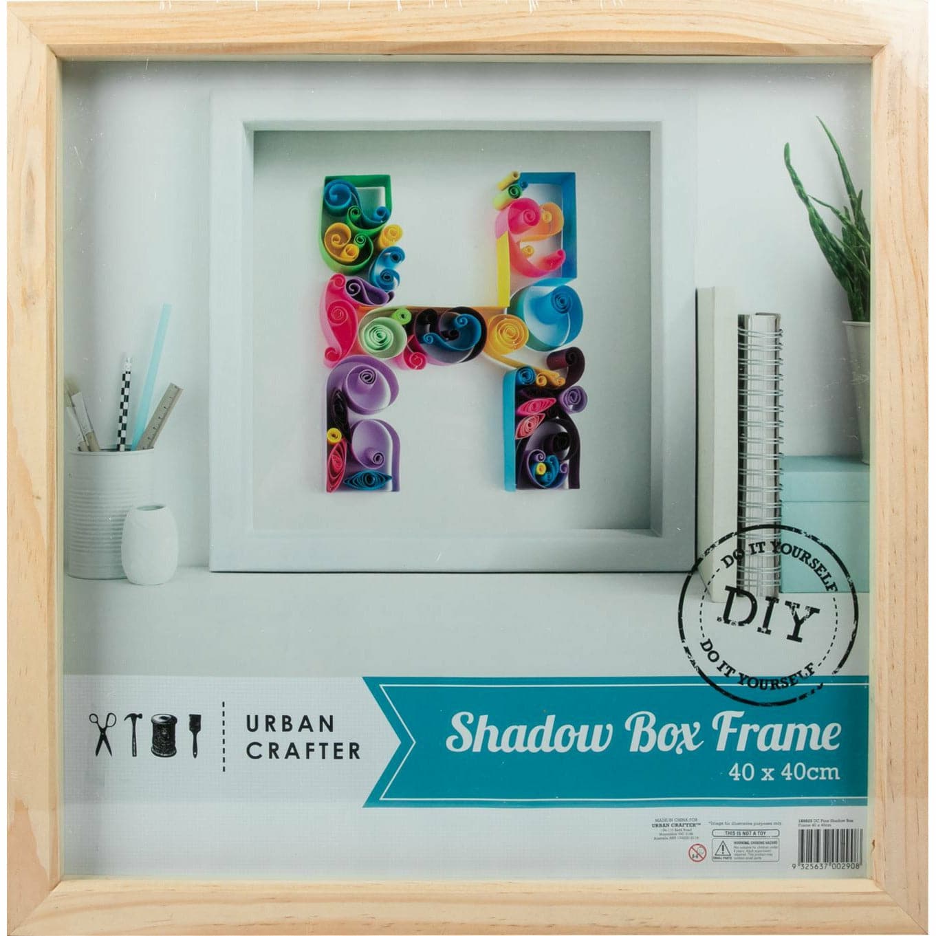 Image of Pine Shadow Box Frame 40 x 40cm