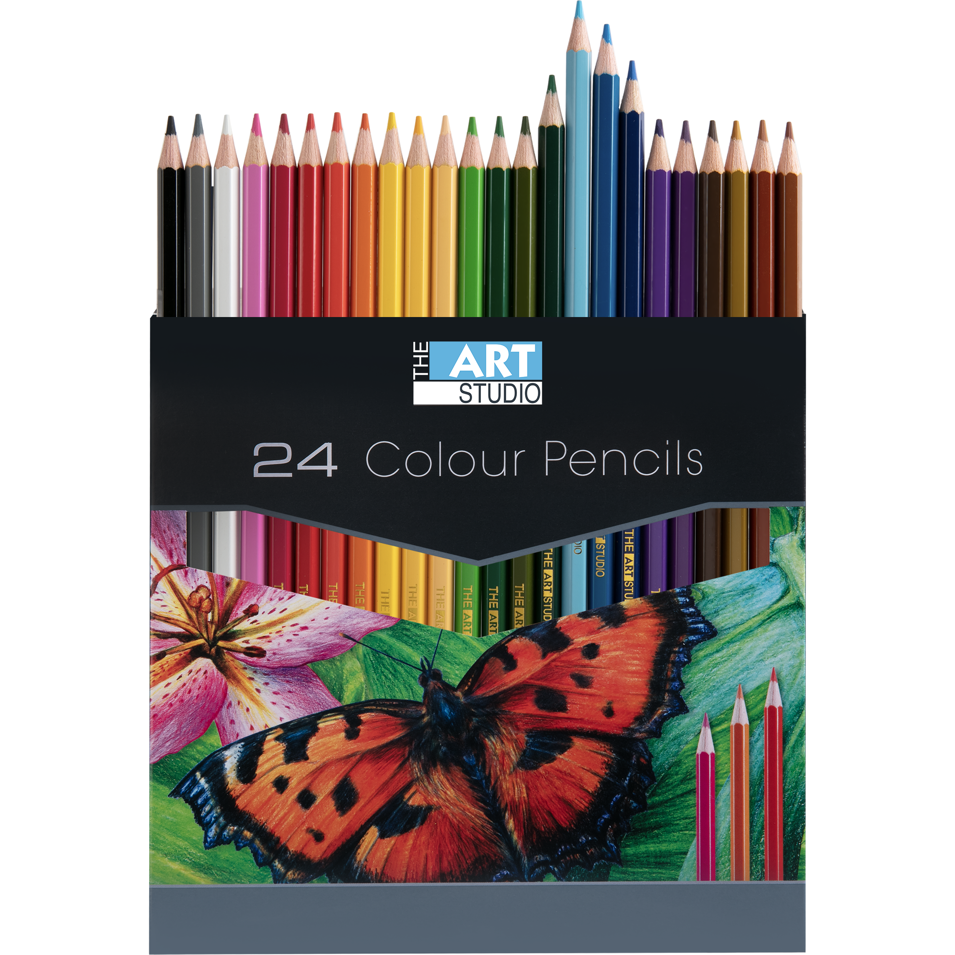 Image of The Art Studio Coloured Pencils (24 Pack)