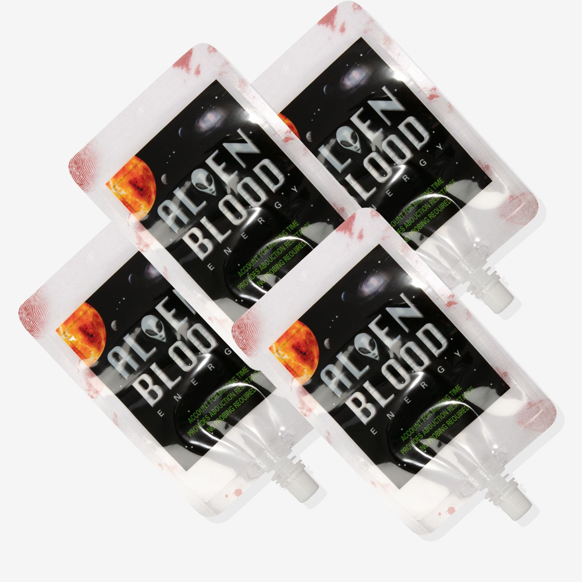 Image of Halloween Imitation Blood Bag Liquid Holders 250ml (4 Pack)