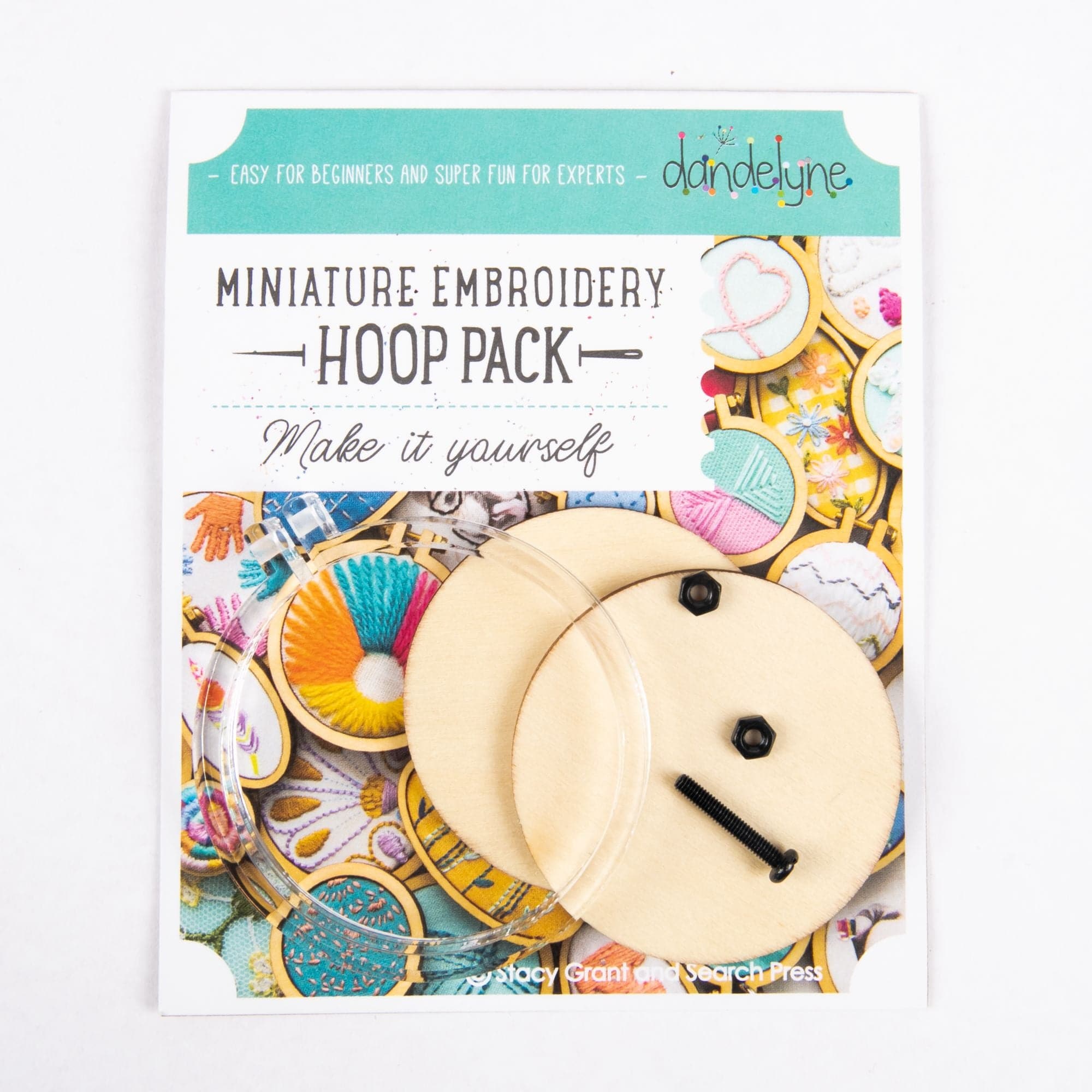 Image of Dandelyne Mini Embroidery Hoop-Acrylic Clear 5.5cm