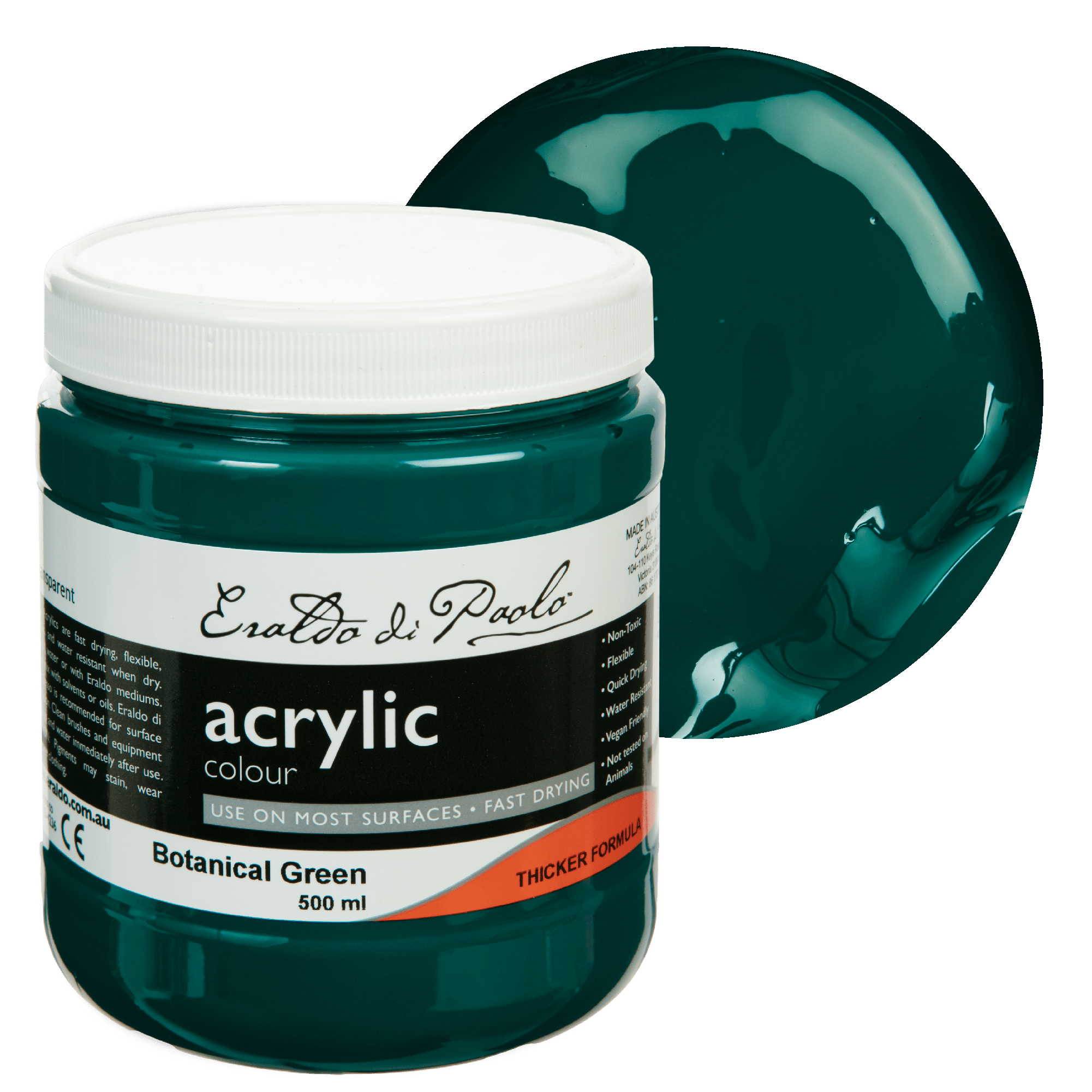 Image of Eraldo Di Paolo Acrylic Paint Botanical Green 500ml