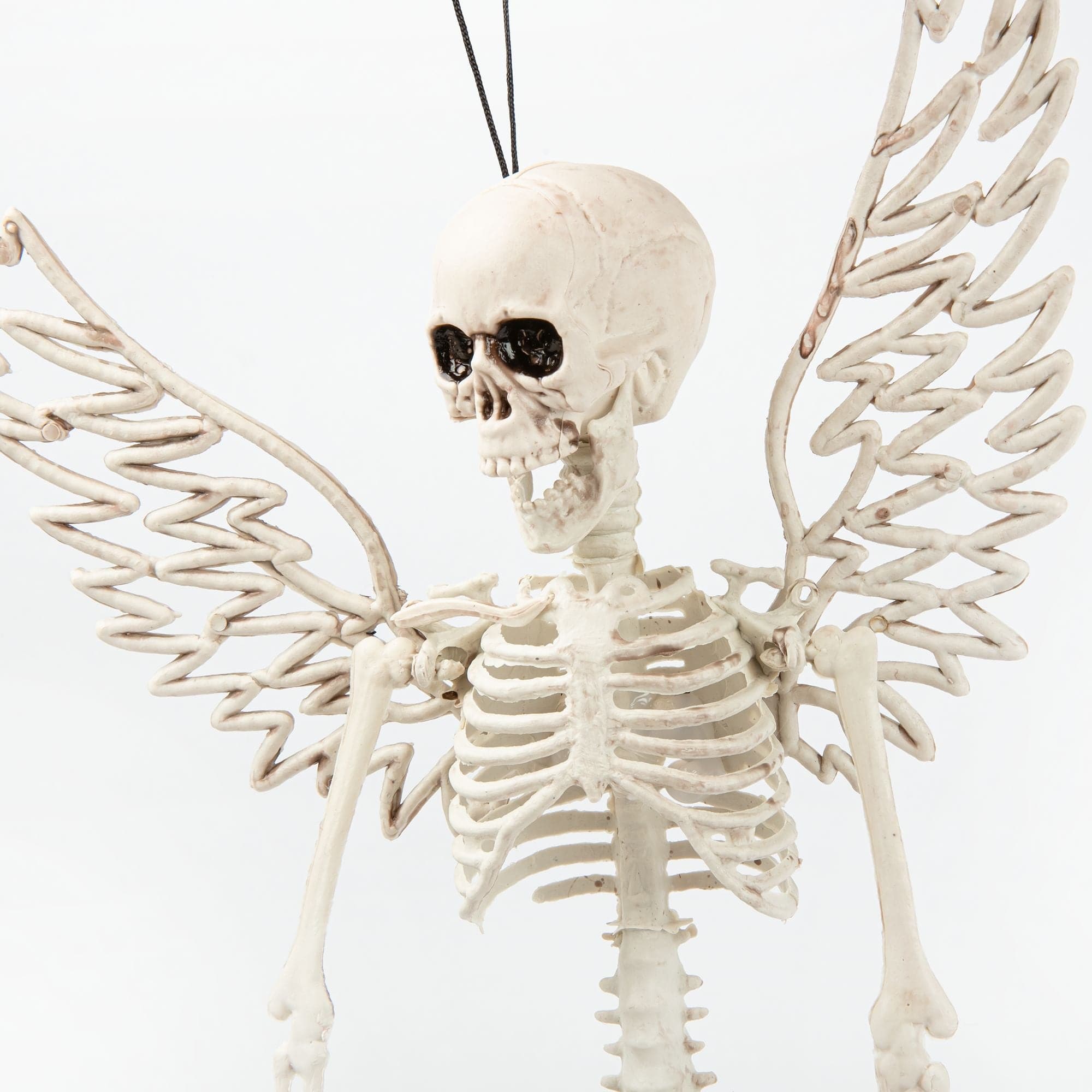 Image of Hanging Skeleton with Angel Wings 43cm