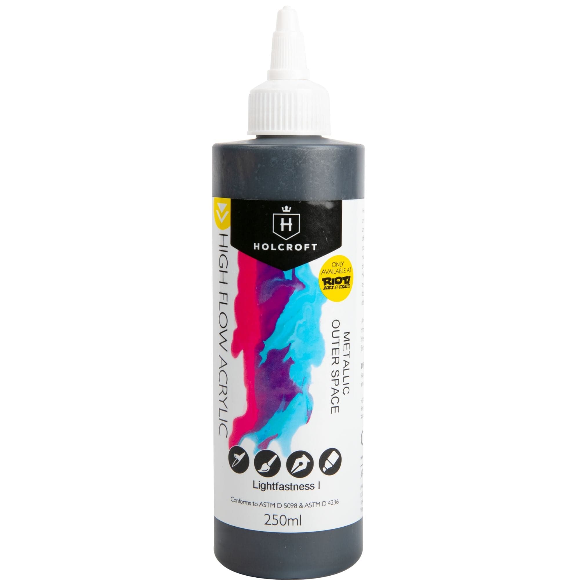 Image of Holcroft High Flow Paint Metallic Outer Space 250ml