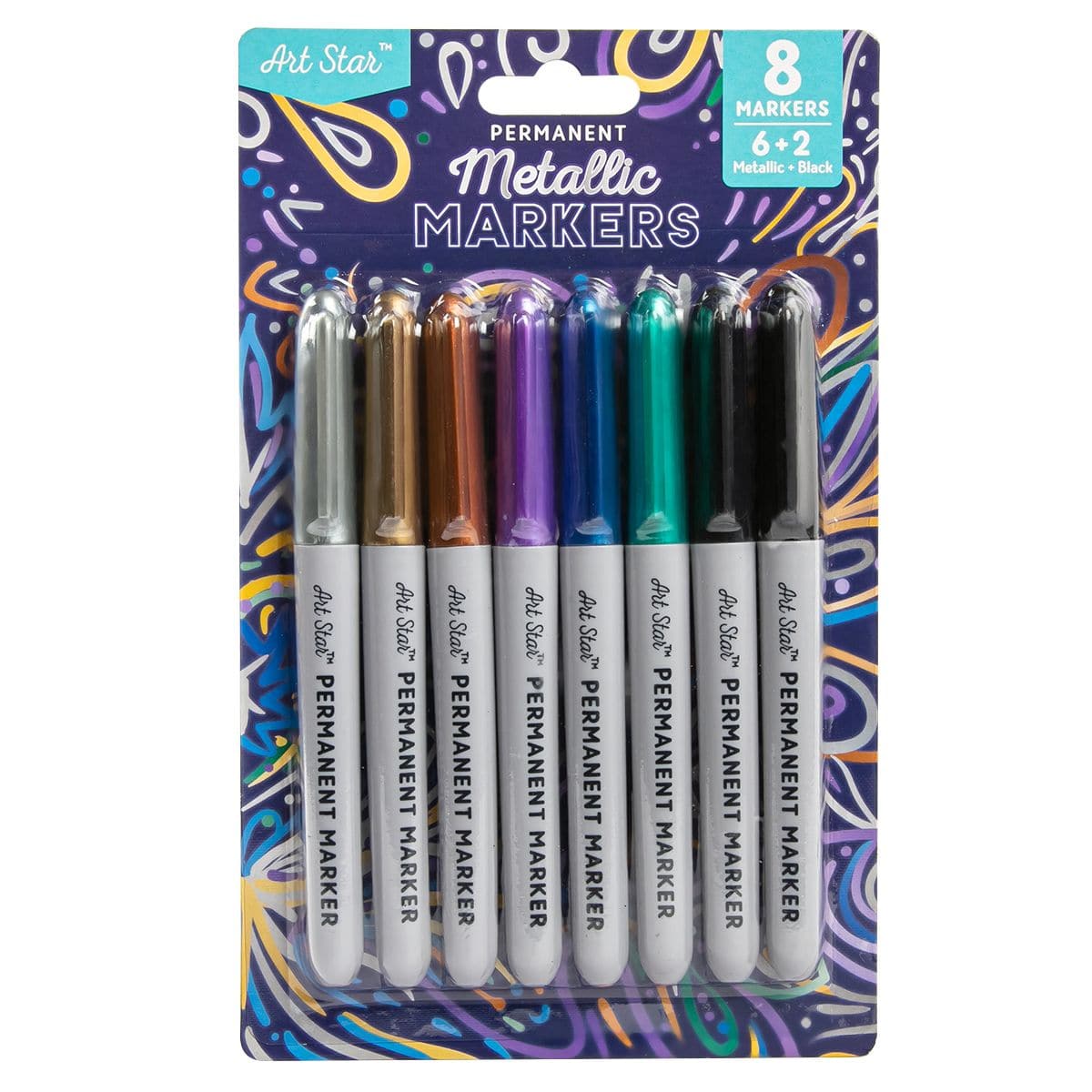 Image of Art Star Permanent Metallic Markers 8pc