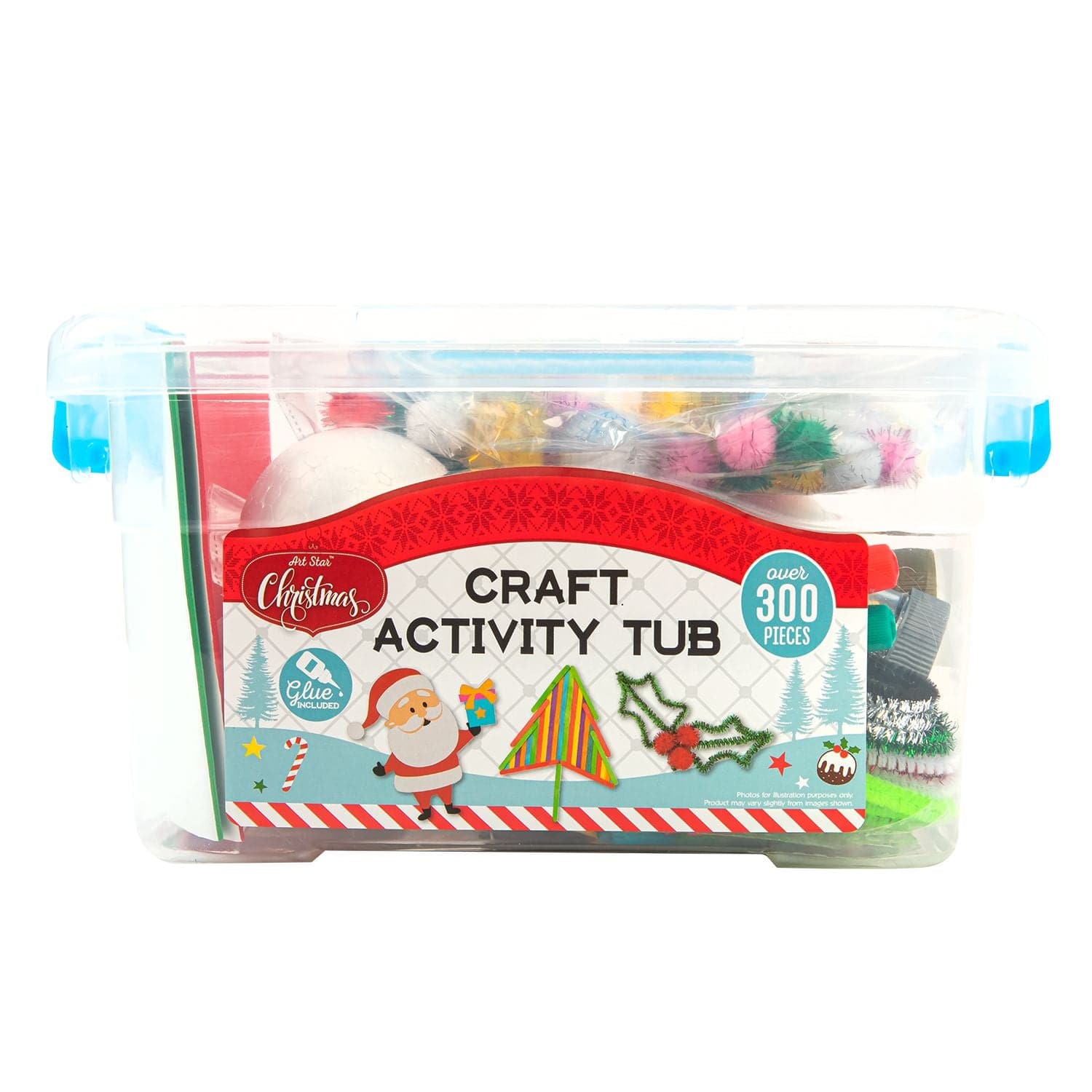 Image of Artstar Christmas Craft Actvity Tub Over 300pcs