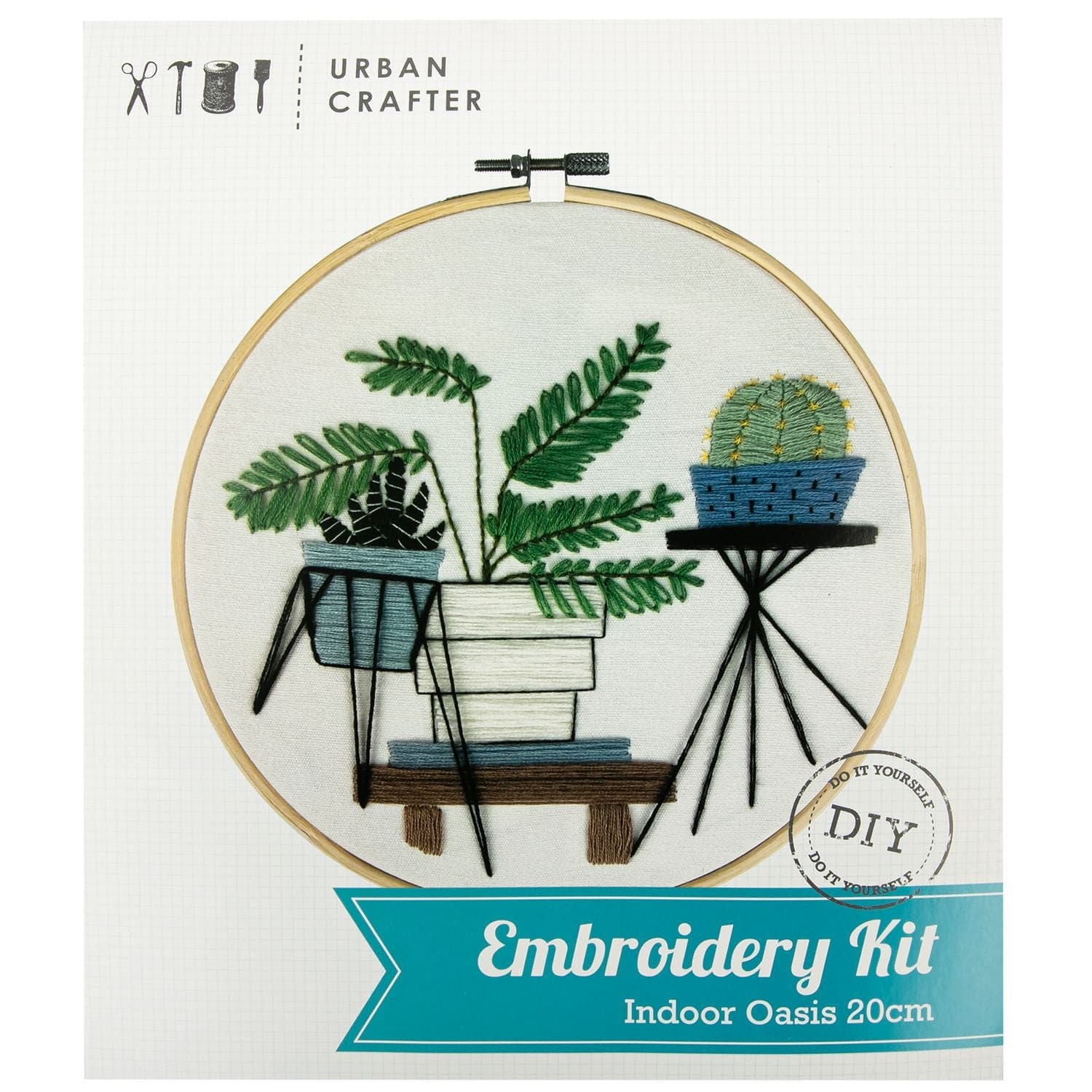 Image of Urban Crafter Embroidery Kit Indoor Oasis