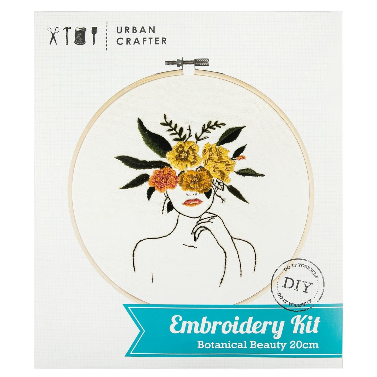 Image of Urban Crafter Embroidery Kit Botanical Beauty