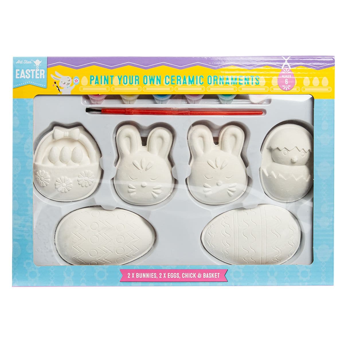 Image of Art Star Easter Plaster Ornament Decoration Painting Kit Makes 6