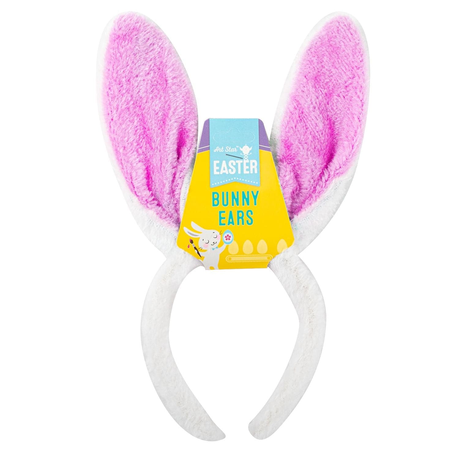 Image of Easter Plush Bunny Ears Headband Pink