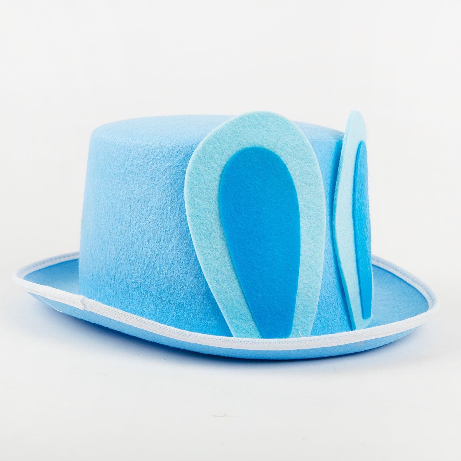 Image of Easter Top Hat with Bunny Ears Blue 26 x 32 x 13cm