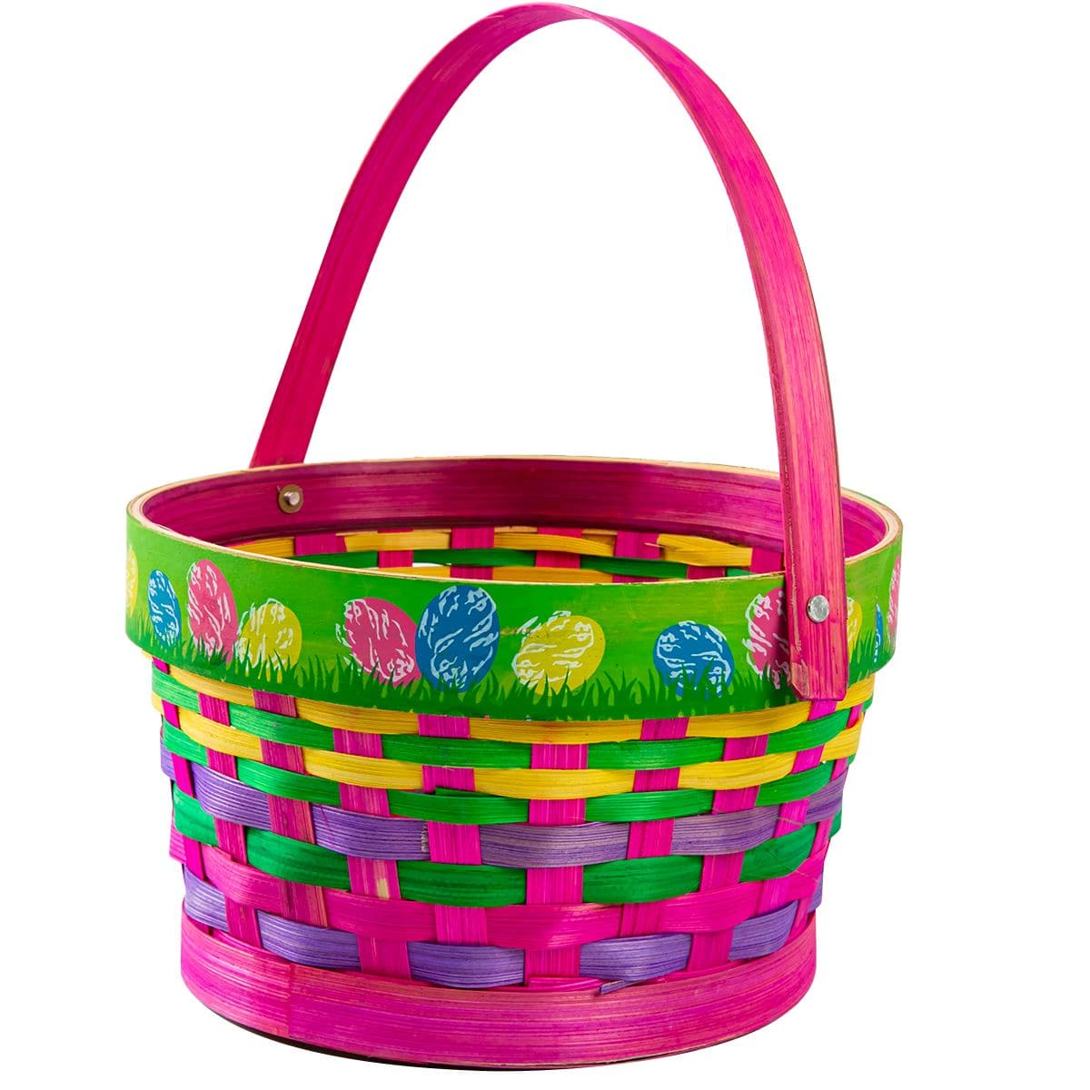 Image of Art Star Easter Woven Basket Pink 19.5 x 19.5cm