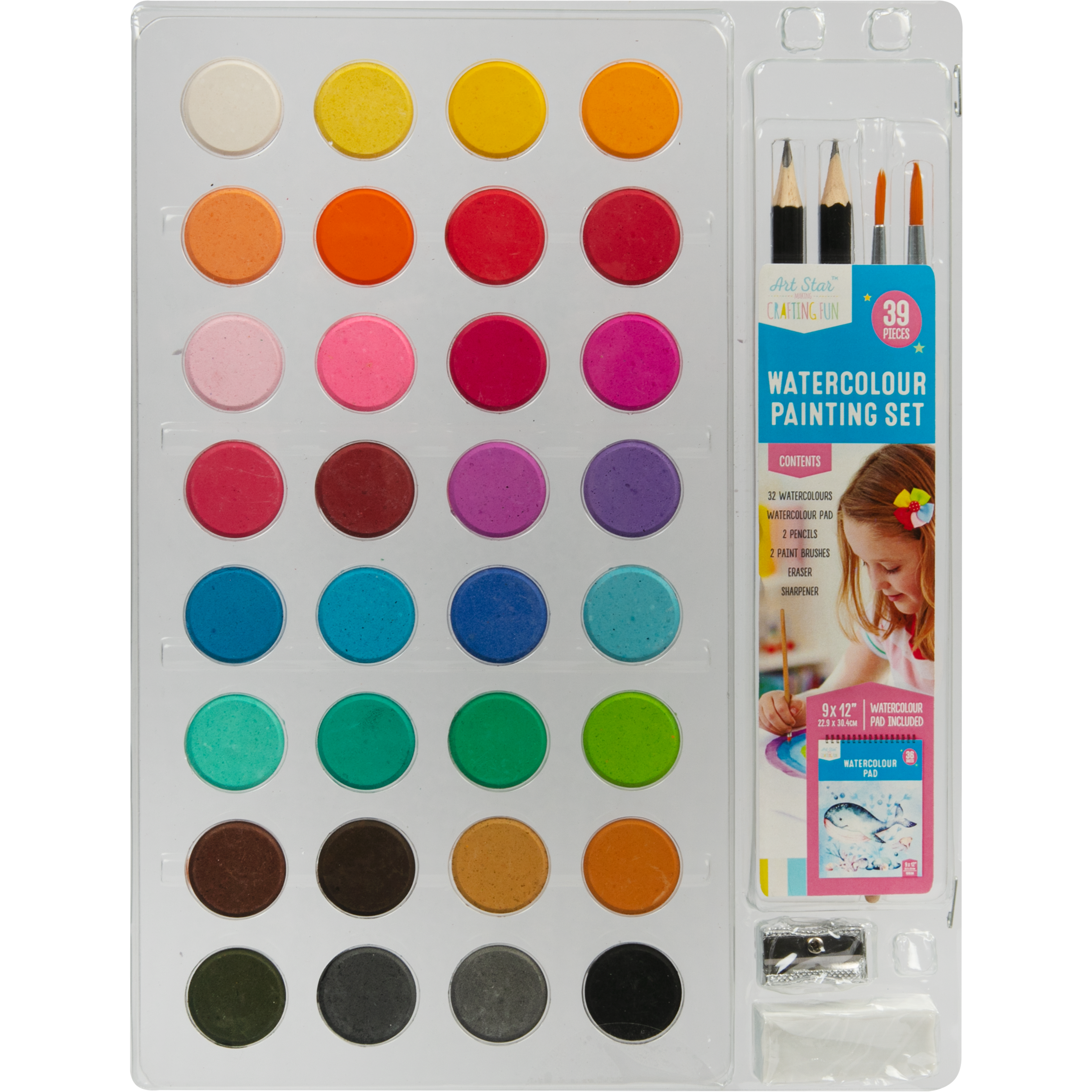 Image of Art Star Watercolour Art Pad Set (39 pieces)