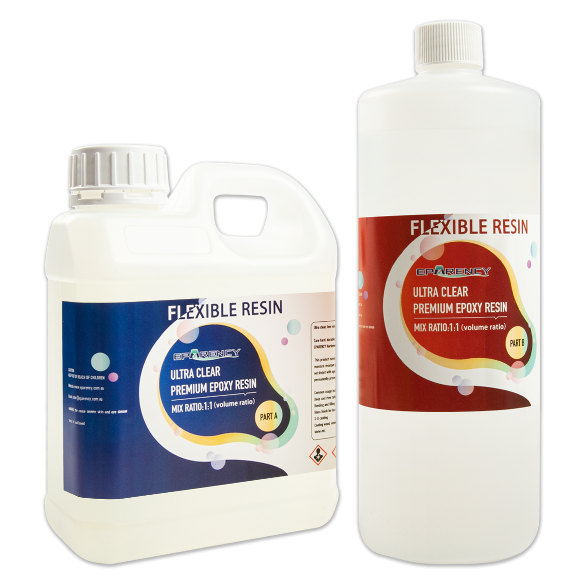 Image of Clear and Flexible Epoxy Resin 2000ml 1:1 by Volume