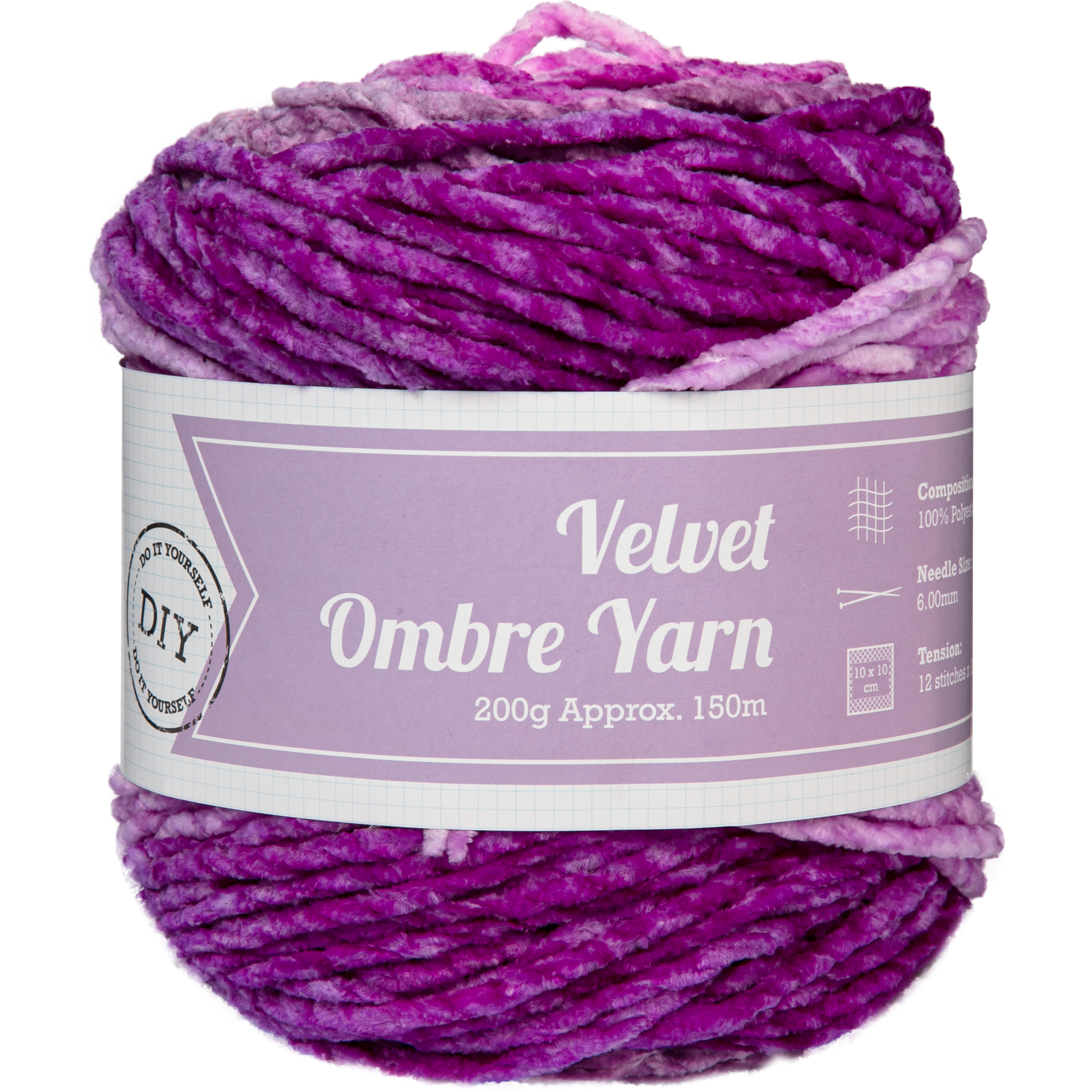 Image of Urban Crafter Velvet Ombre 100% Polyester 200g- Lavender Days