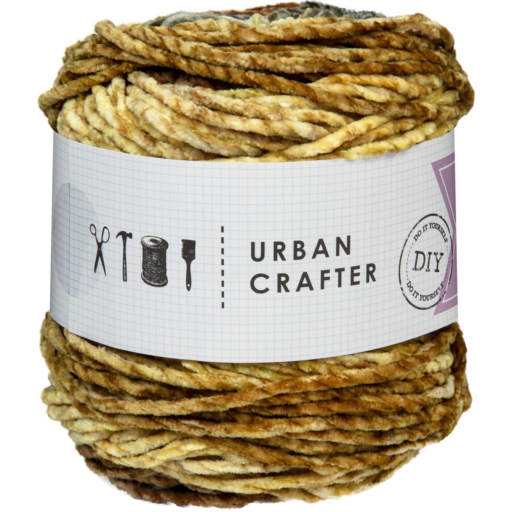 Image of Urban Crafter Velvet Ombre 100% Polyester 200g- Safari