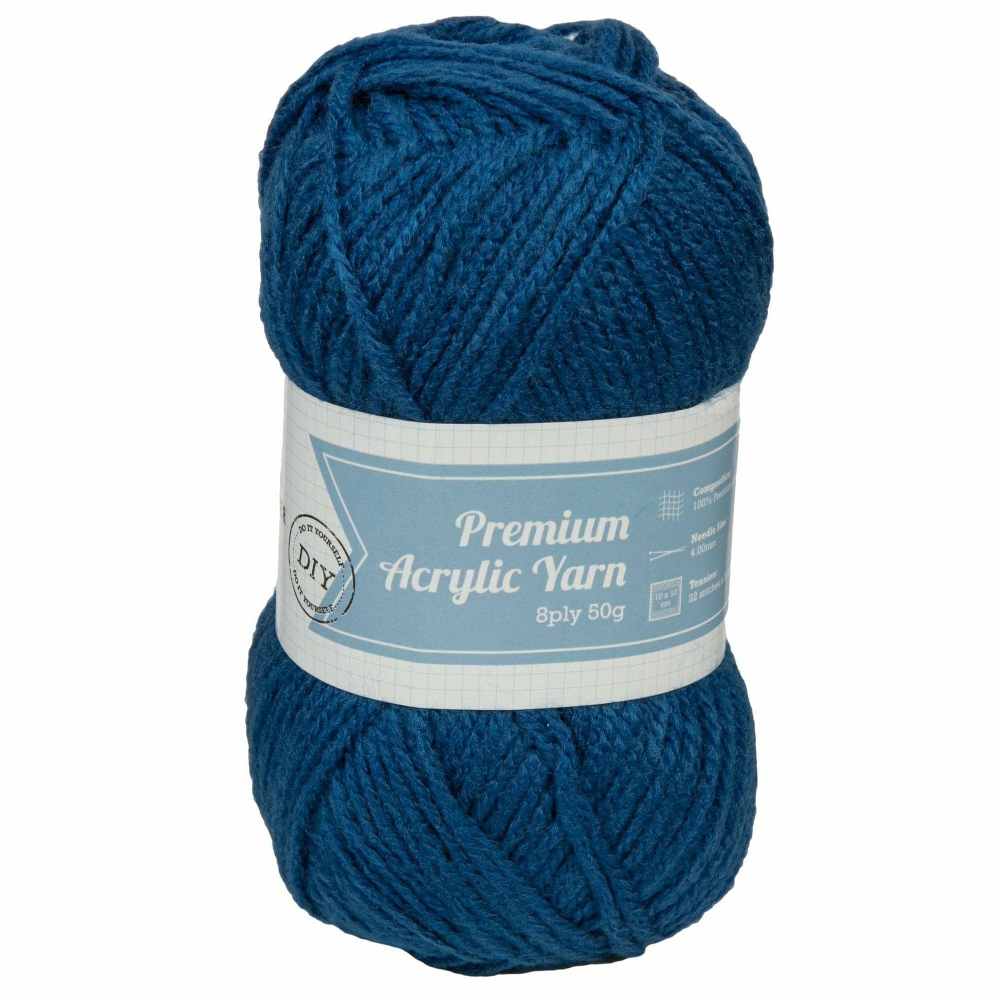 Image of Urban Crafter 100% Premium Acrylic Yarn-Blue Wing, 8 Ply, 50g