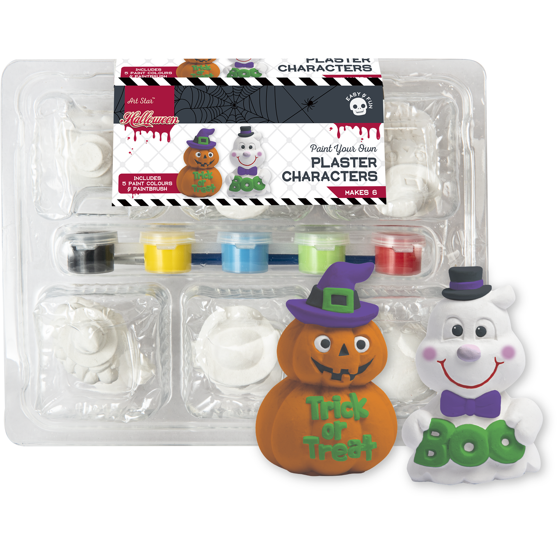 Image of Art Star Halloween Paint Your Own Plaster Characters-7cm (Makes 6)