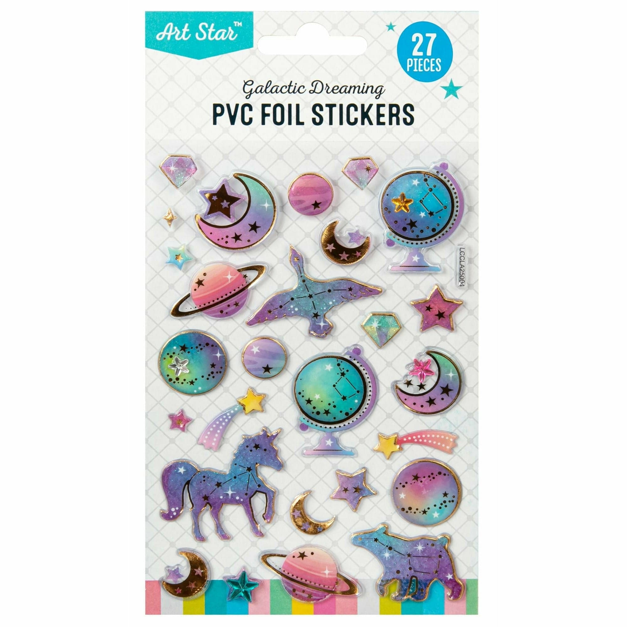 Image of Art Star PVC with Foil Stickers 190 x 105mm Galactic Dreaming