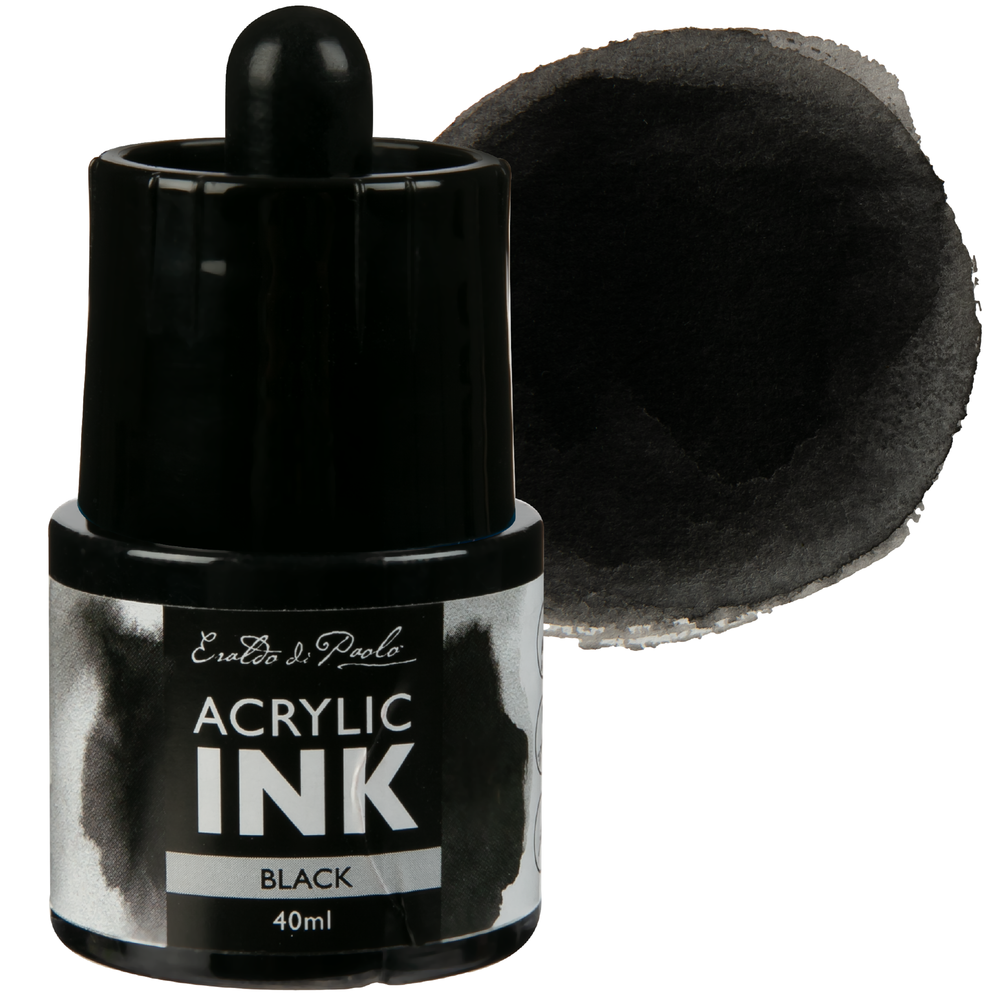 Image of Eraldo Di Paolo Acrylic Ink 40ml - Black