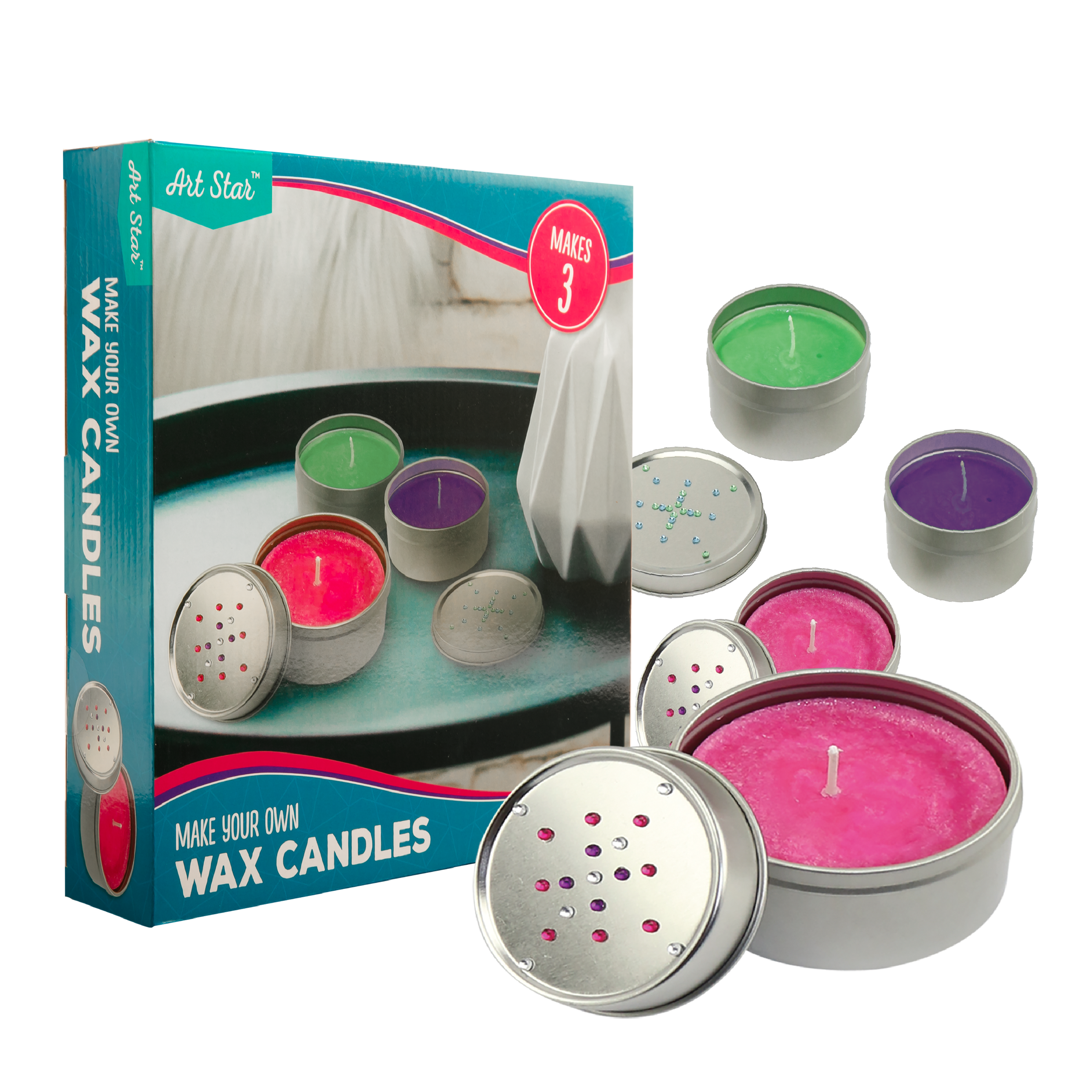 Image of Art Star Make Your Own Wax Candle Tins (Makes 3)