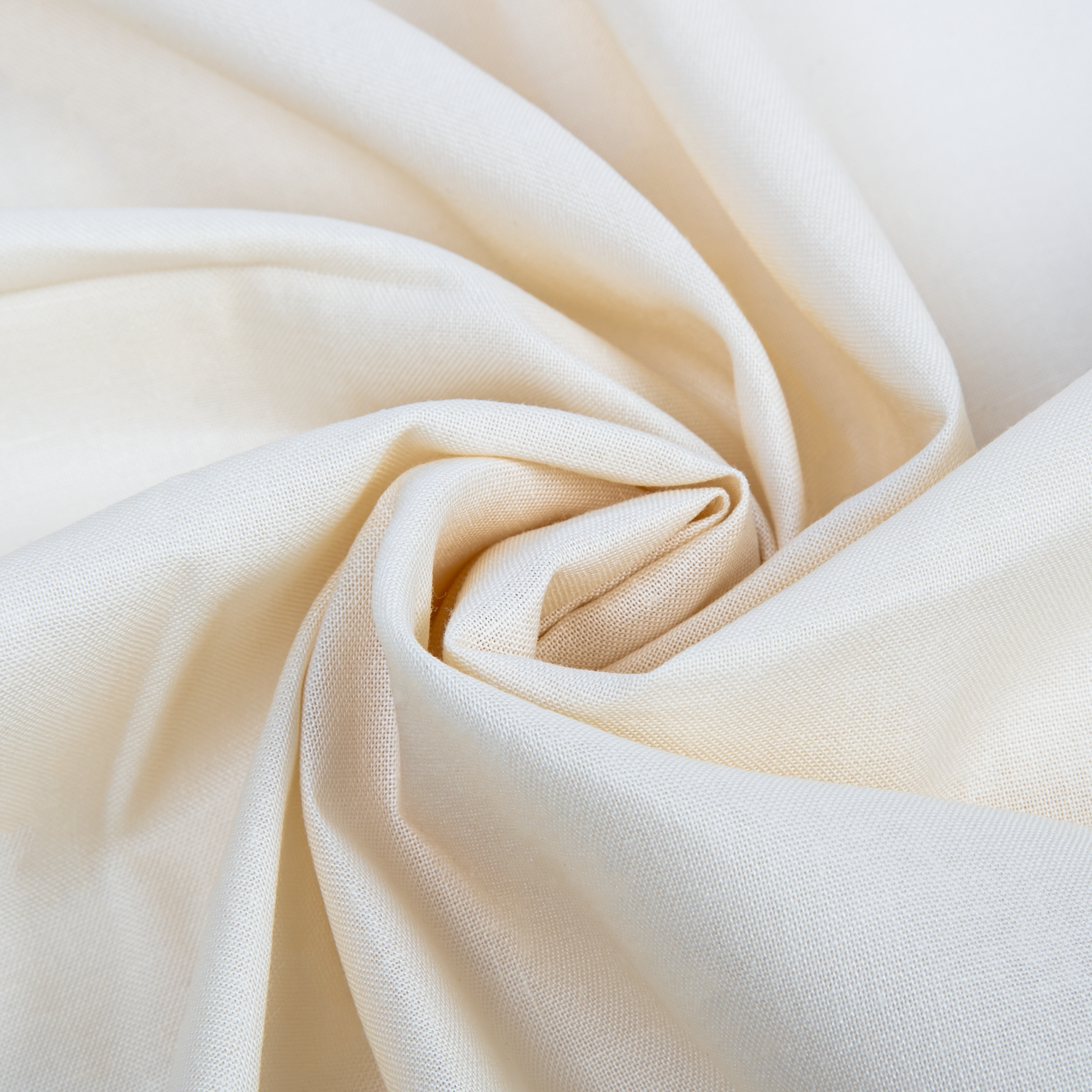 Image of Solid Colour Quilting and Craft Fabric-Ivory 100% Cotton, 112cm X 2m, 140gsm (1 Piece)